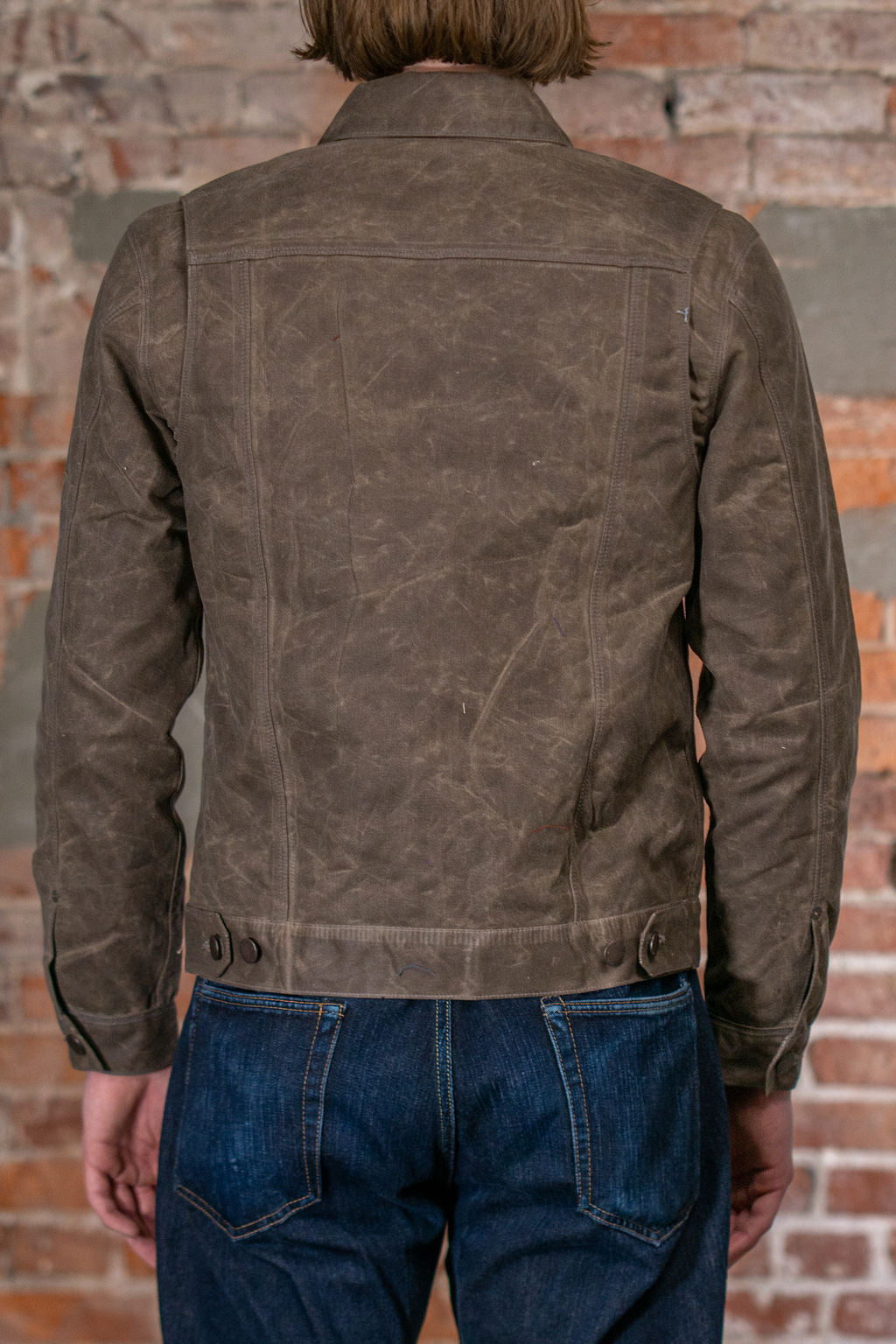 Freenote Cloth Riders Jacket Waxed Canvas - Oak