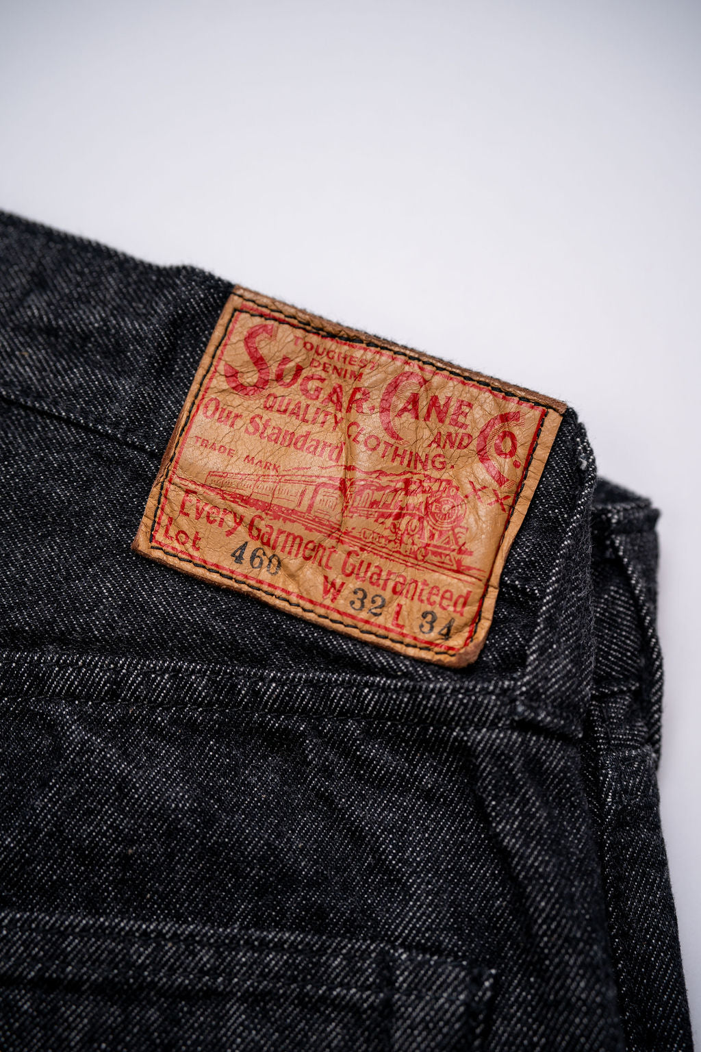 Sugar Cane Lot No. SC42460 1947 Straight Leg - 14.25oz Black Denim