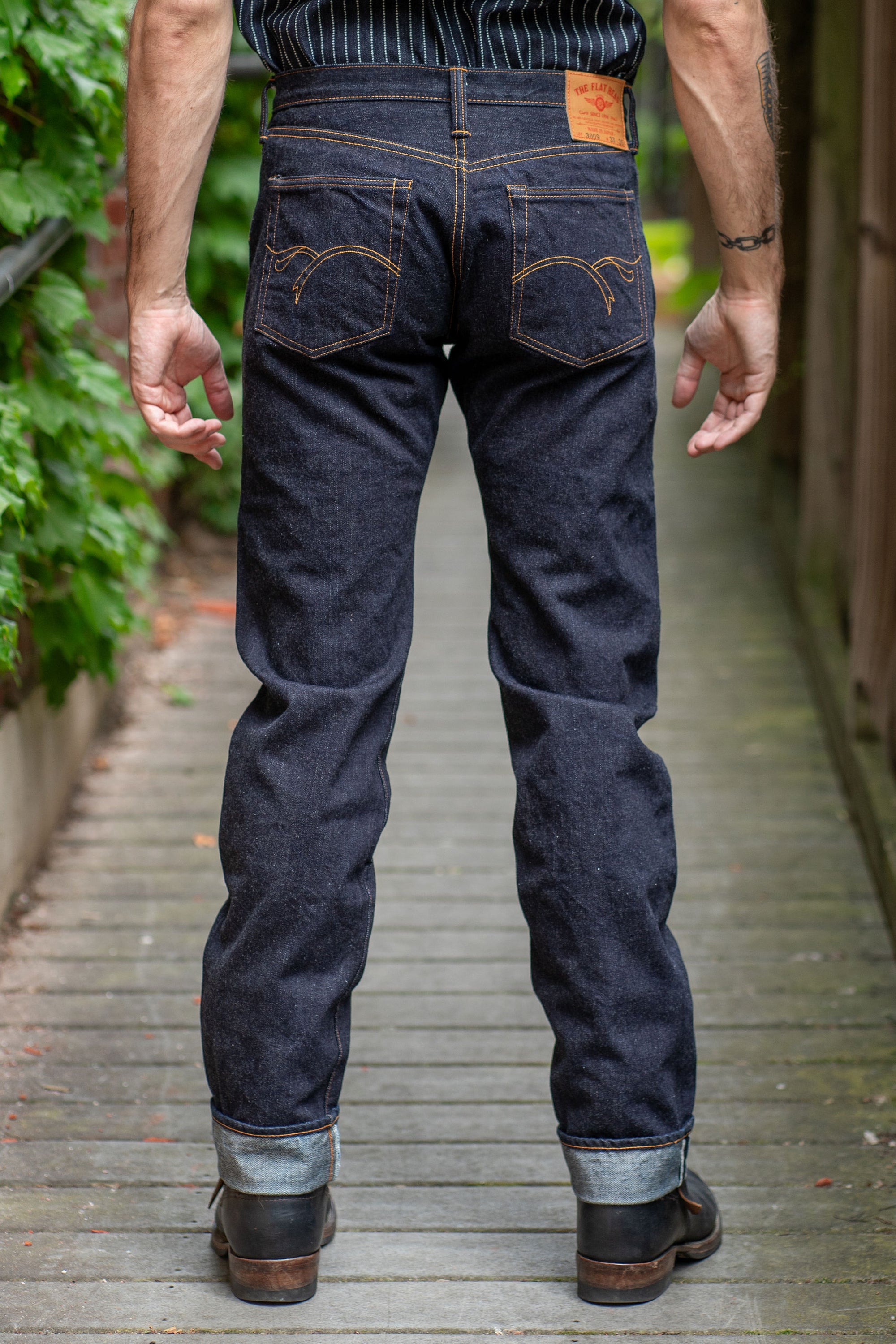 The Flat Head FN-3009 Slim Straight - 14.5oz Selvedge Denim (One Washed)