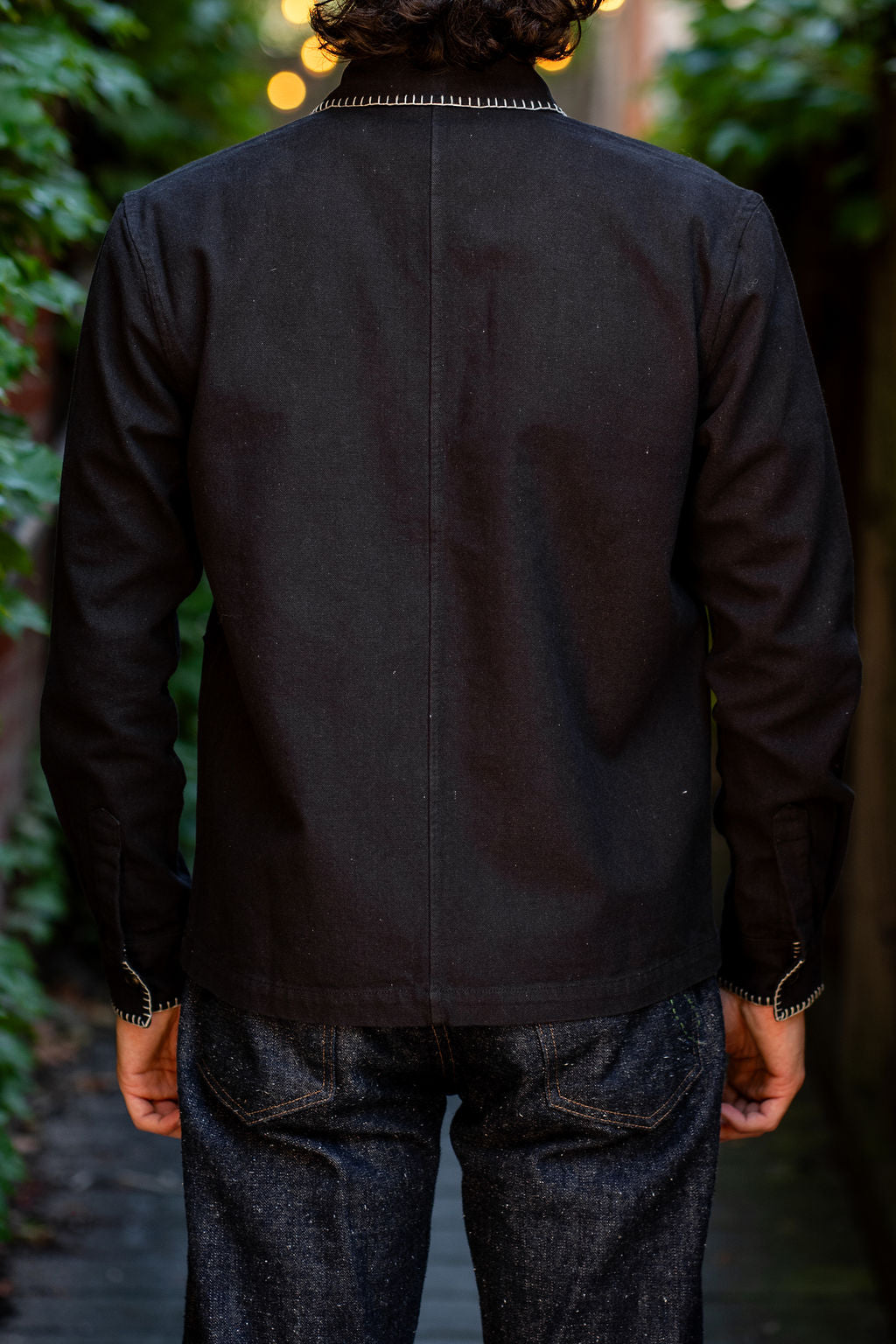 3sixteen Shop Jacket - Blanket Stitch Black Canvas