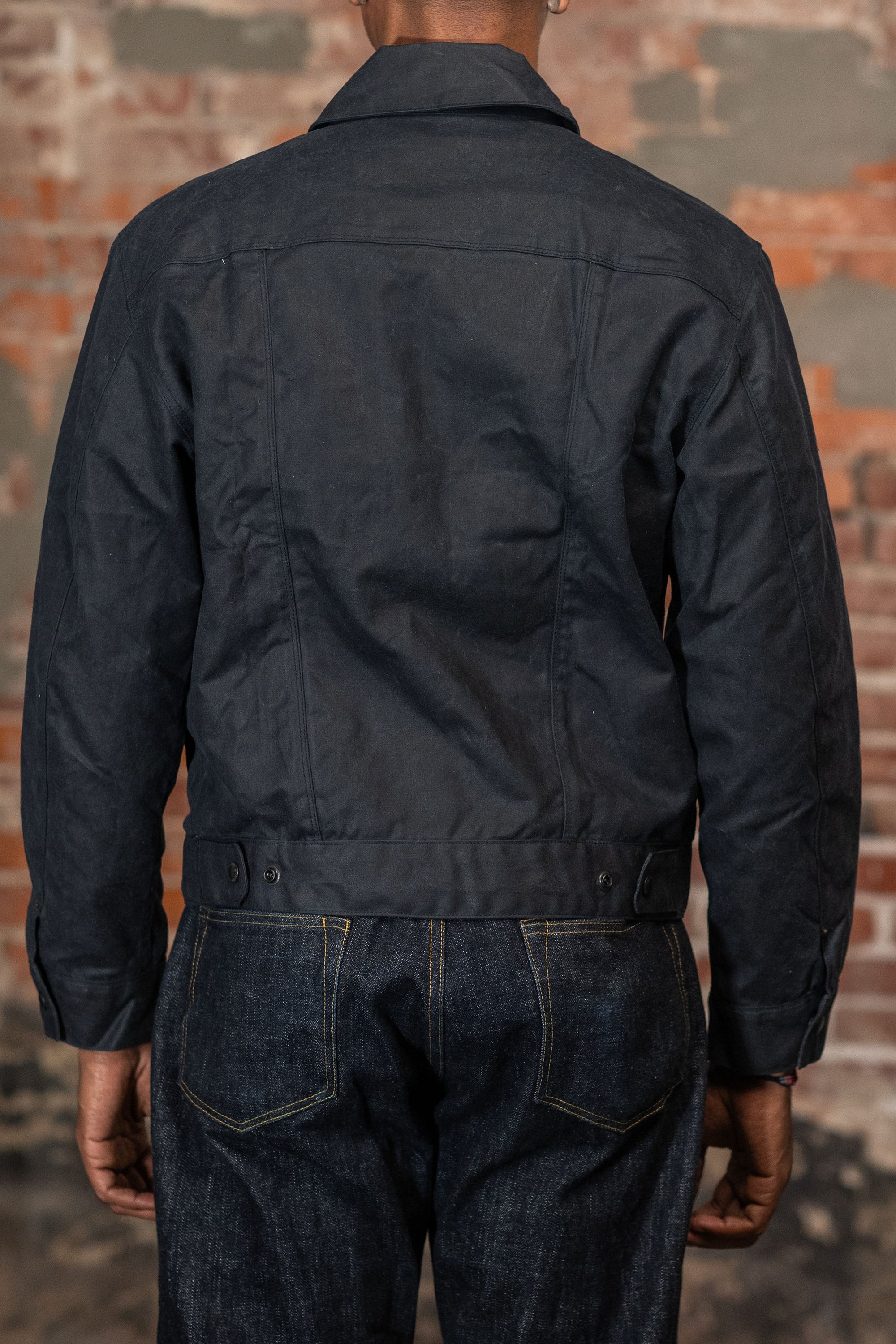 Freenote Cloth Faro Jacket Waxed Canvas - Black