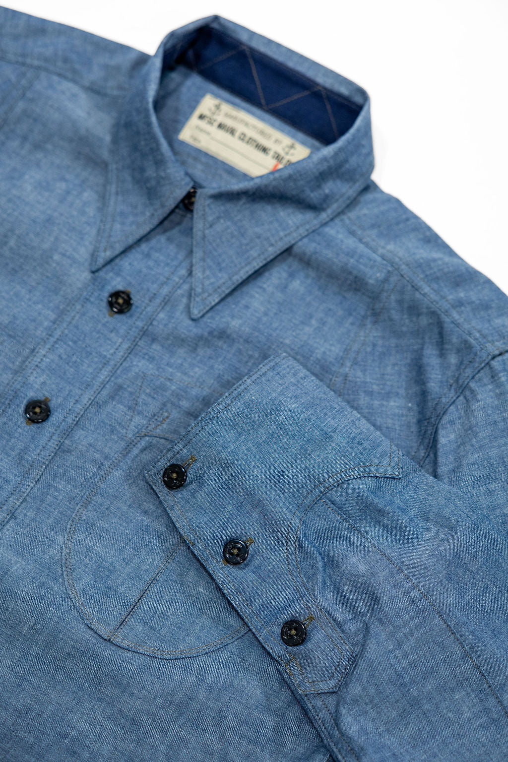 Mister Freedom CPO Shirt "Deckplate" - 5oz Blue Chambray