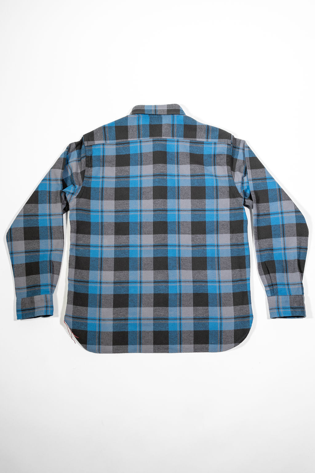 Sugar Cane Lot No. SC29558 Twill Check Work Shirt - Blue