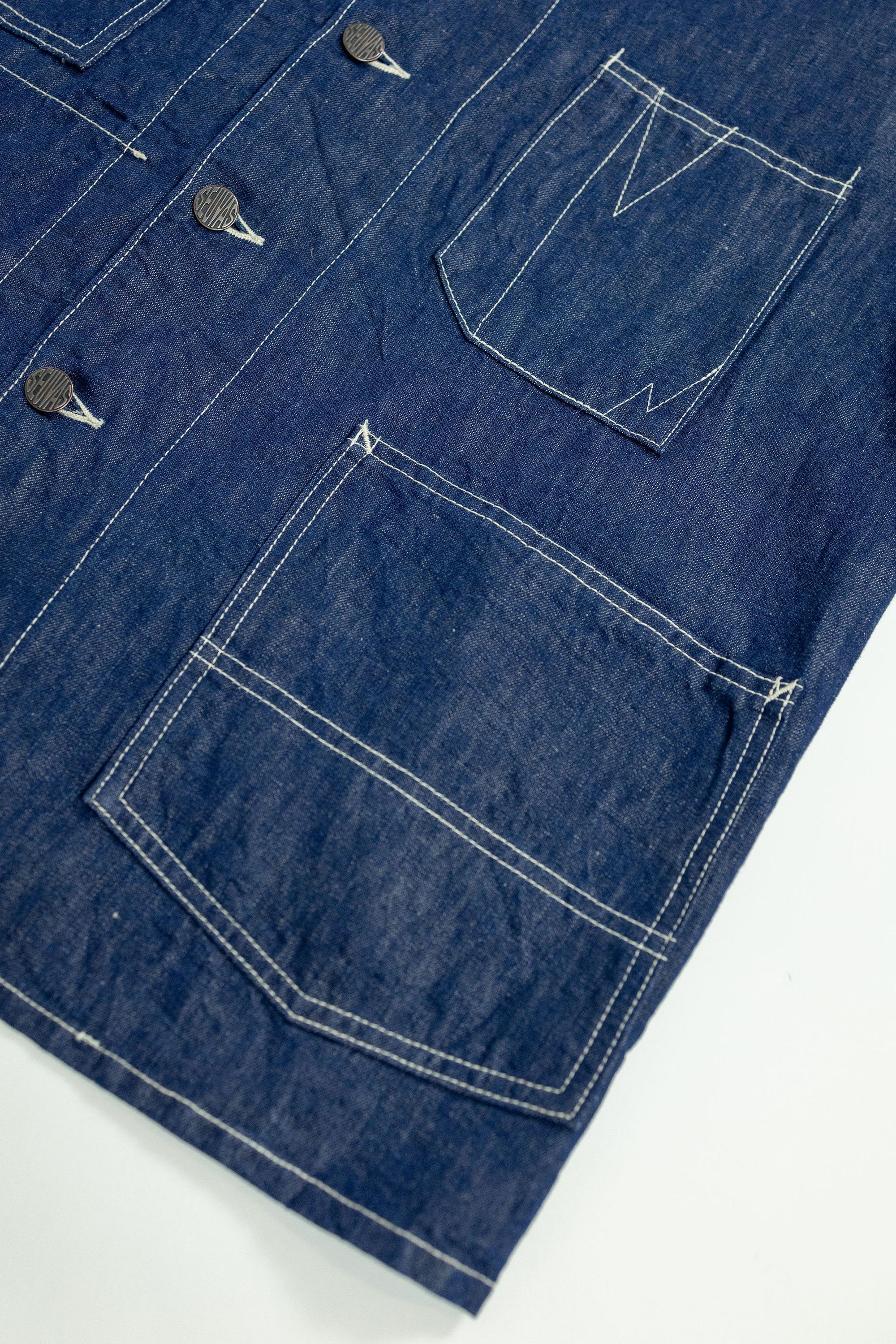 Seuvas C/L Denim Raglan Coverall -  Indigo
