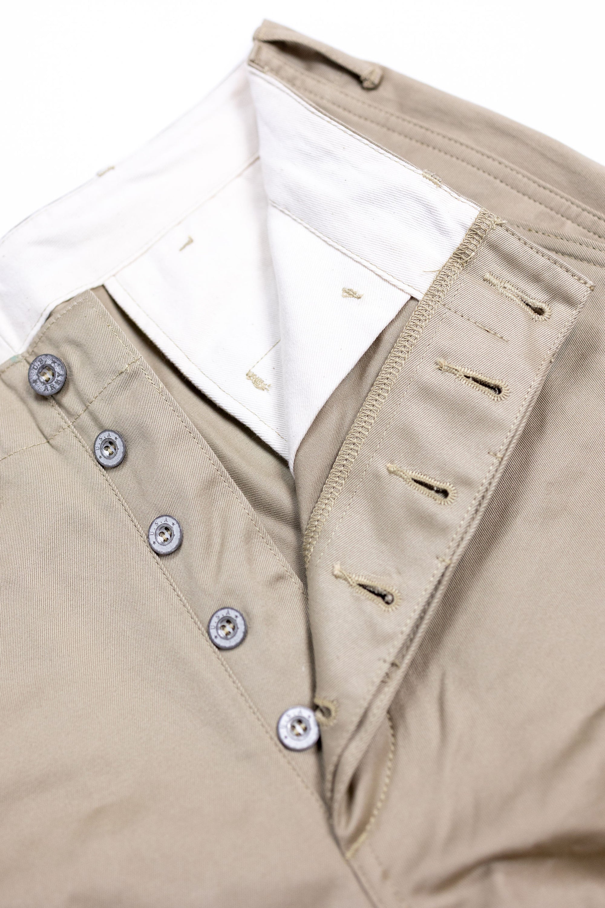 Buzz Rickson's Lot No. M43036 Early Military Chinos 1942 Model - Khaki