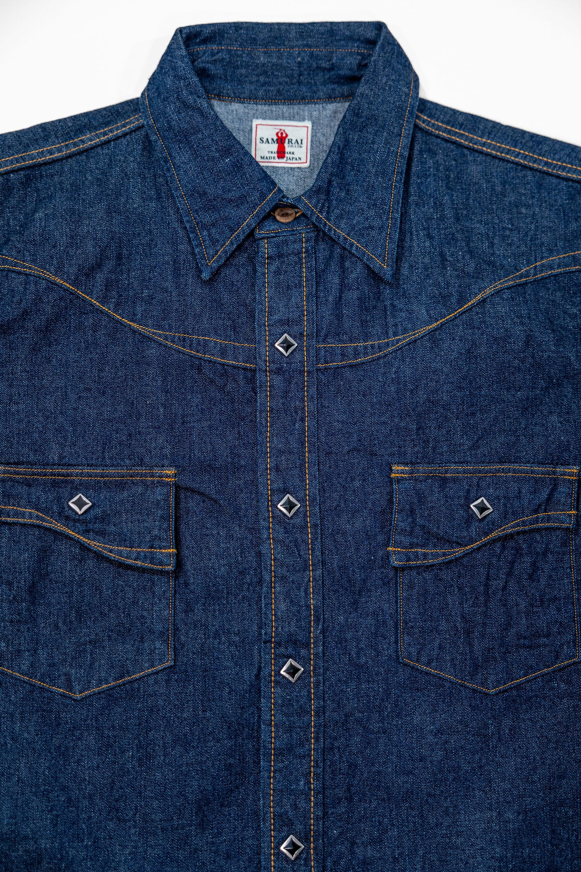 Samurai SWD-L02 10oz Western Shirt “Hisho” - Indigo