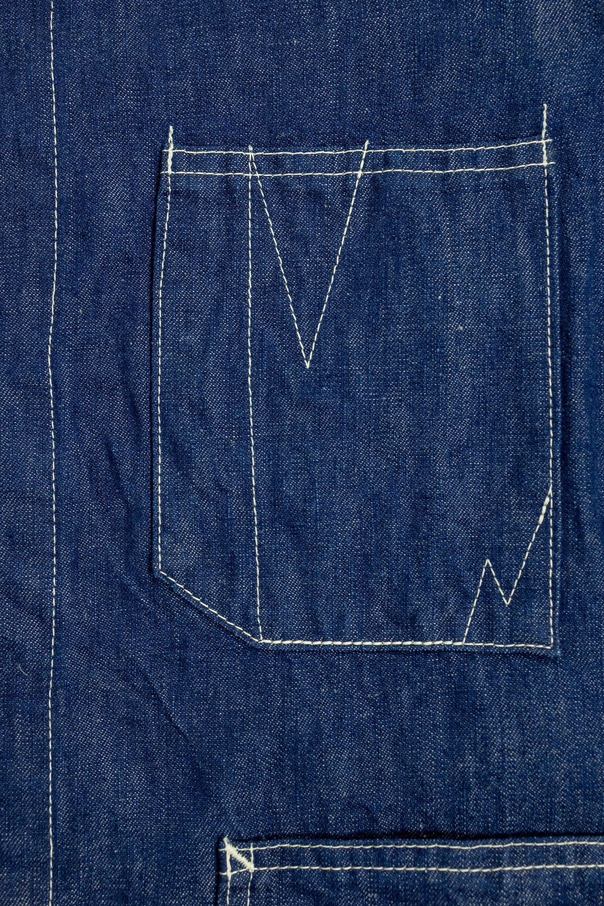 Seuvas C/L Denim Raglan Coverall -  Indigo