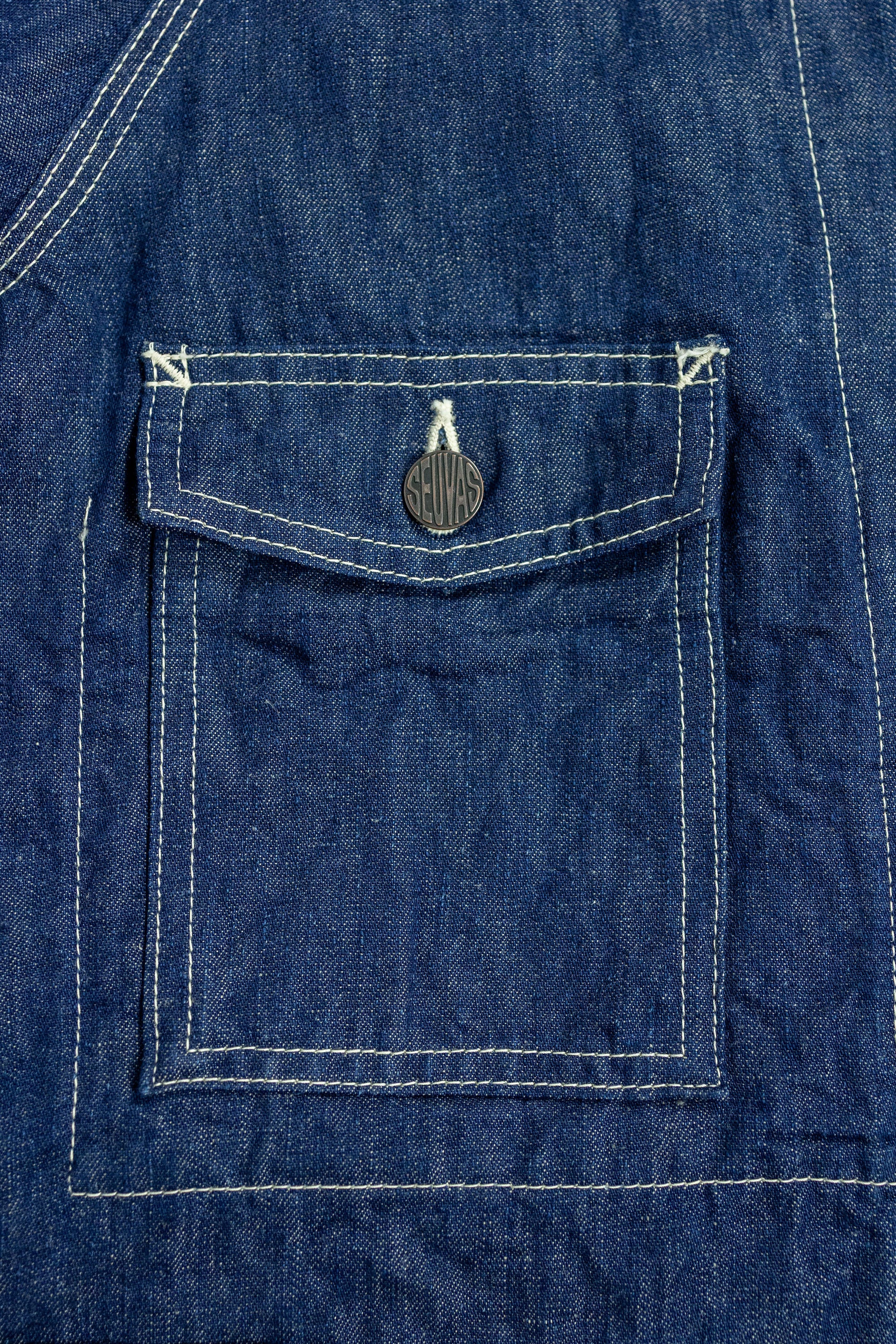 Seuvas C/L Denim Raglan Coverall -  Indigo