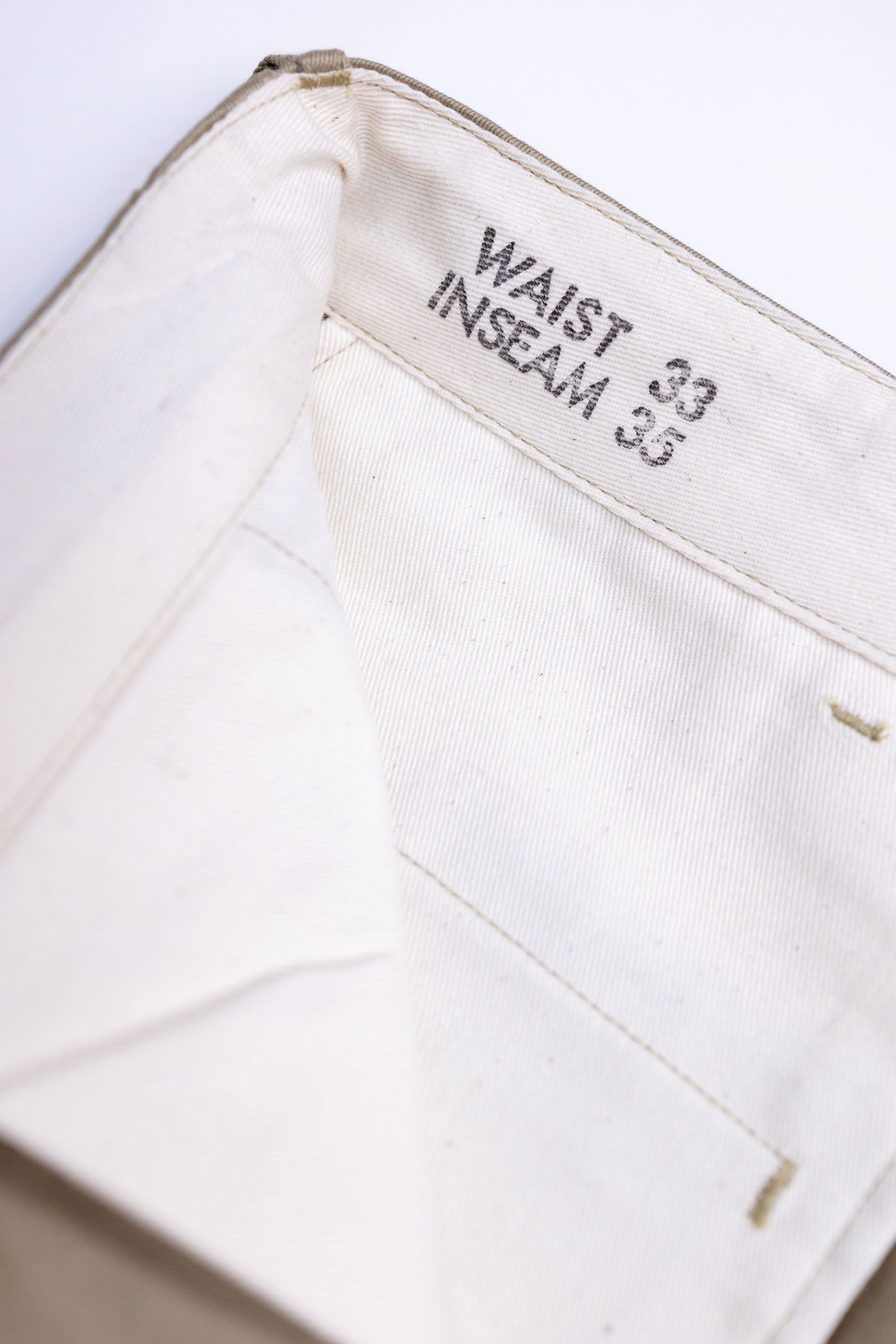 Buzz Rickson's Lot No. M43036 Early Military Chinos 1942 Model - Khaki