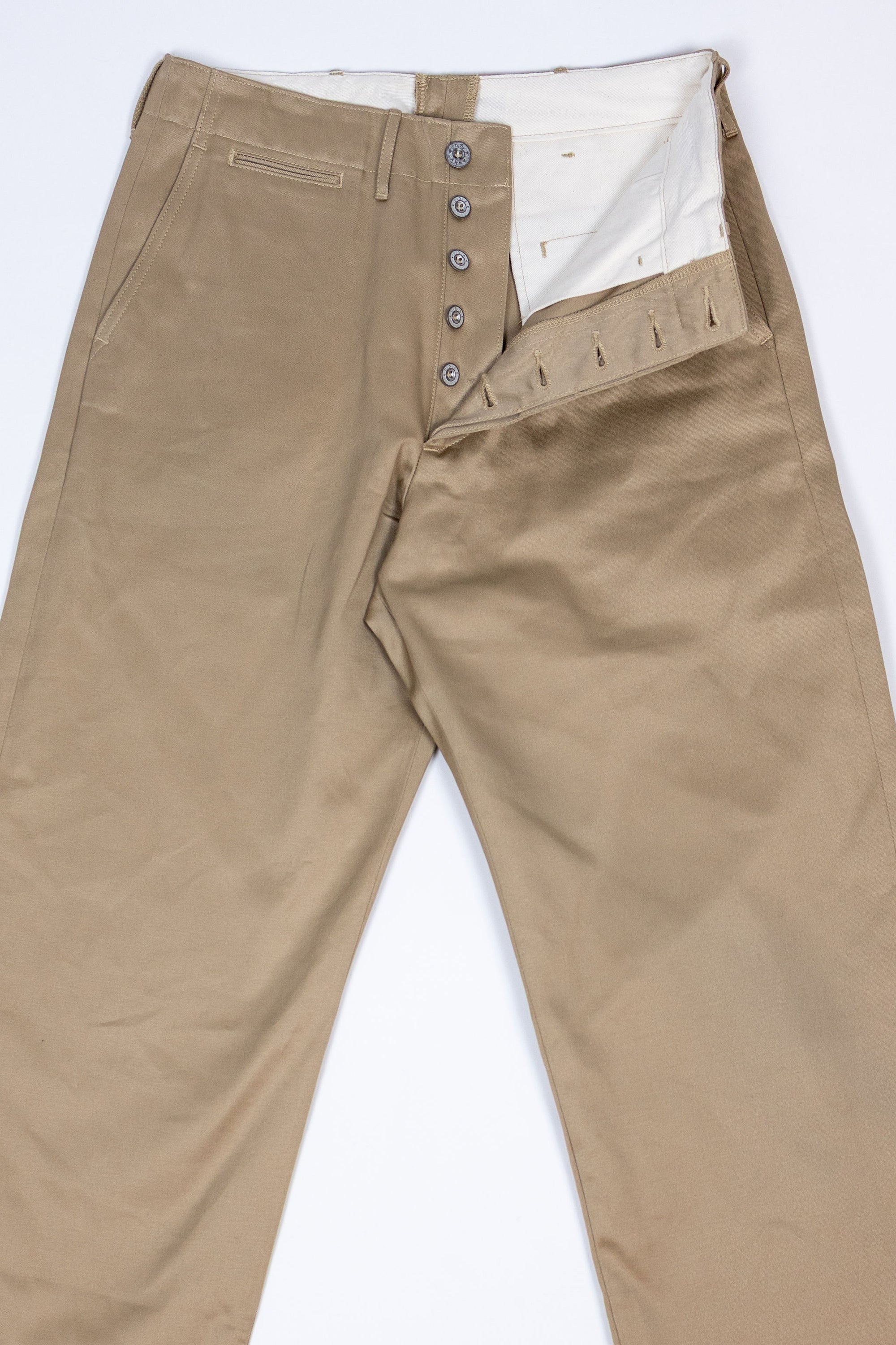 Buzz Rickson's M43035 Early Military Chinos 1945 Model (One Wash) - Beige