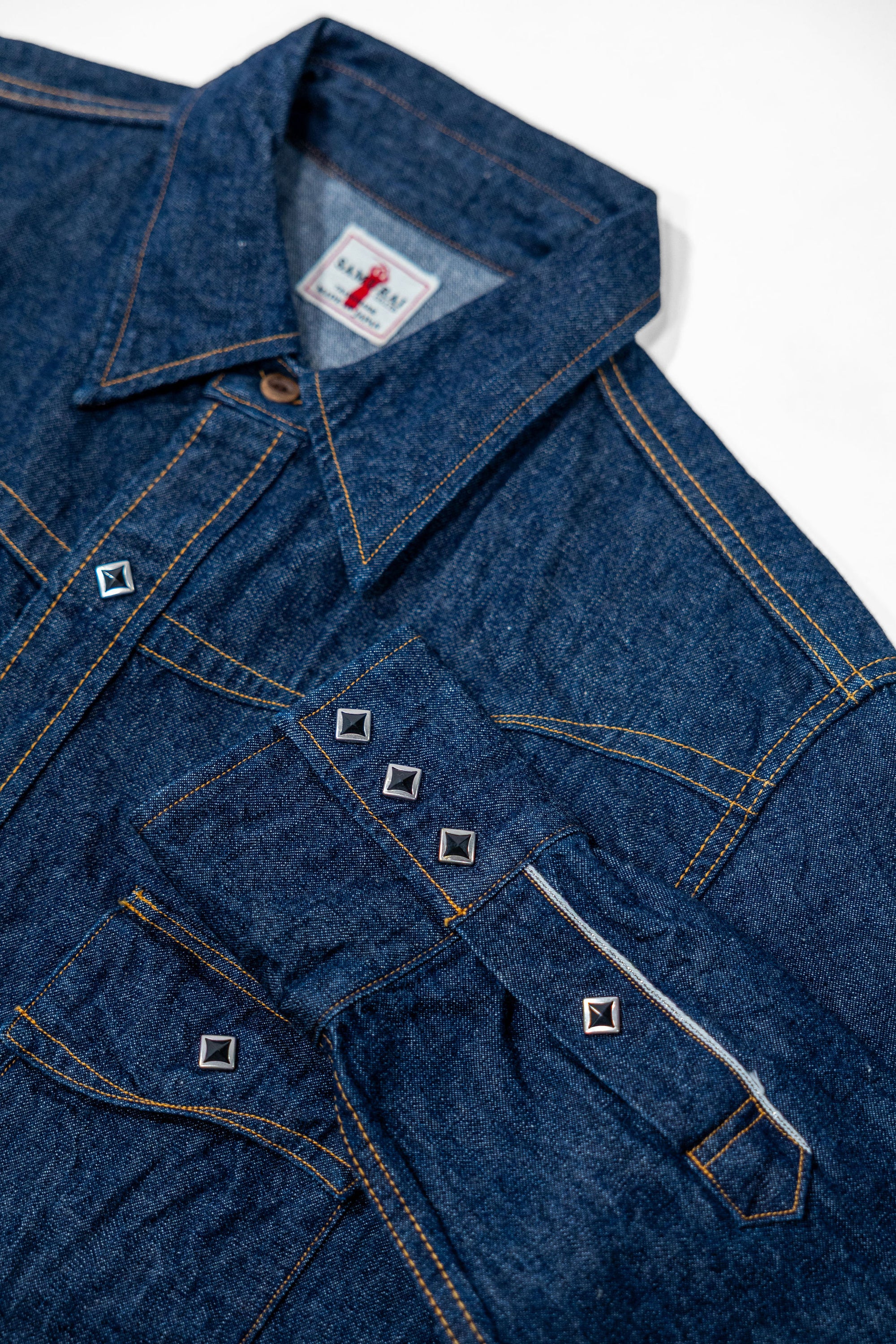 Samurai SWD-L02 10oz Western Shirt “Hisho” - Indigo
