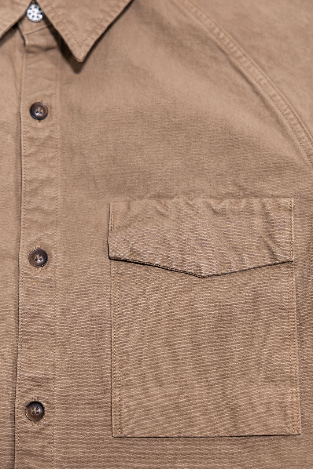 Seuvas 8oz Canvas Raglan Shirt - Coffee