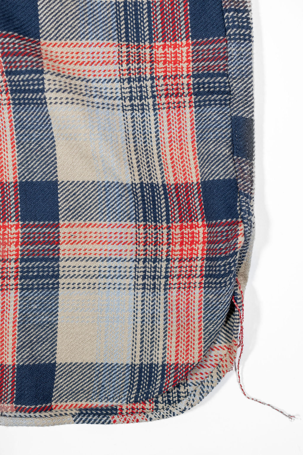 Sugar Cane Lot No. SC29562 Twill Check Work Shirt - Beige