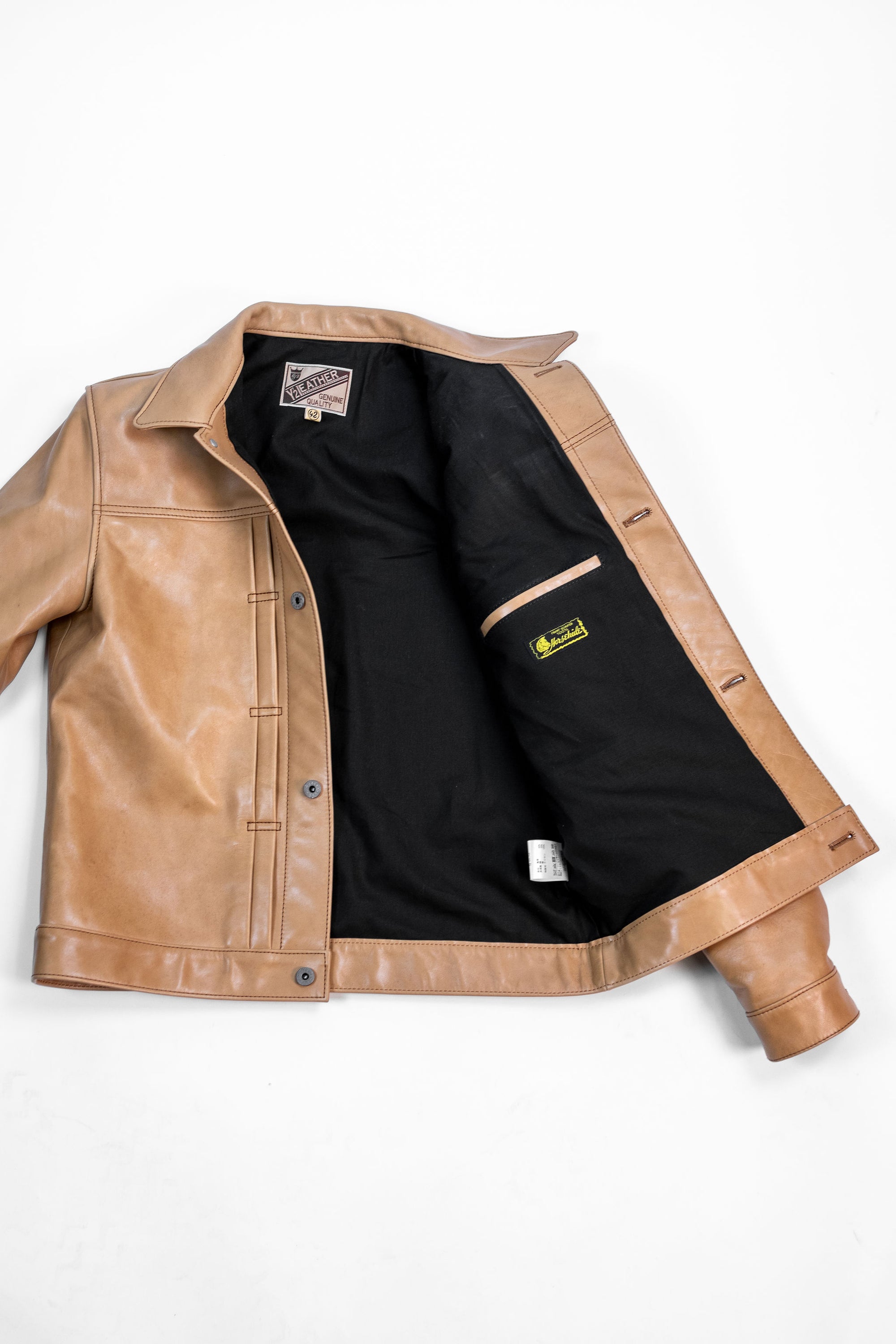 Y'2 KB-140-T Kakishibu Persimmon Tanned Horsehide - Type I Jacket