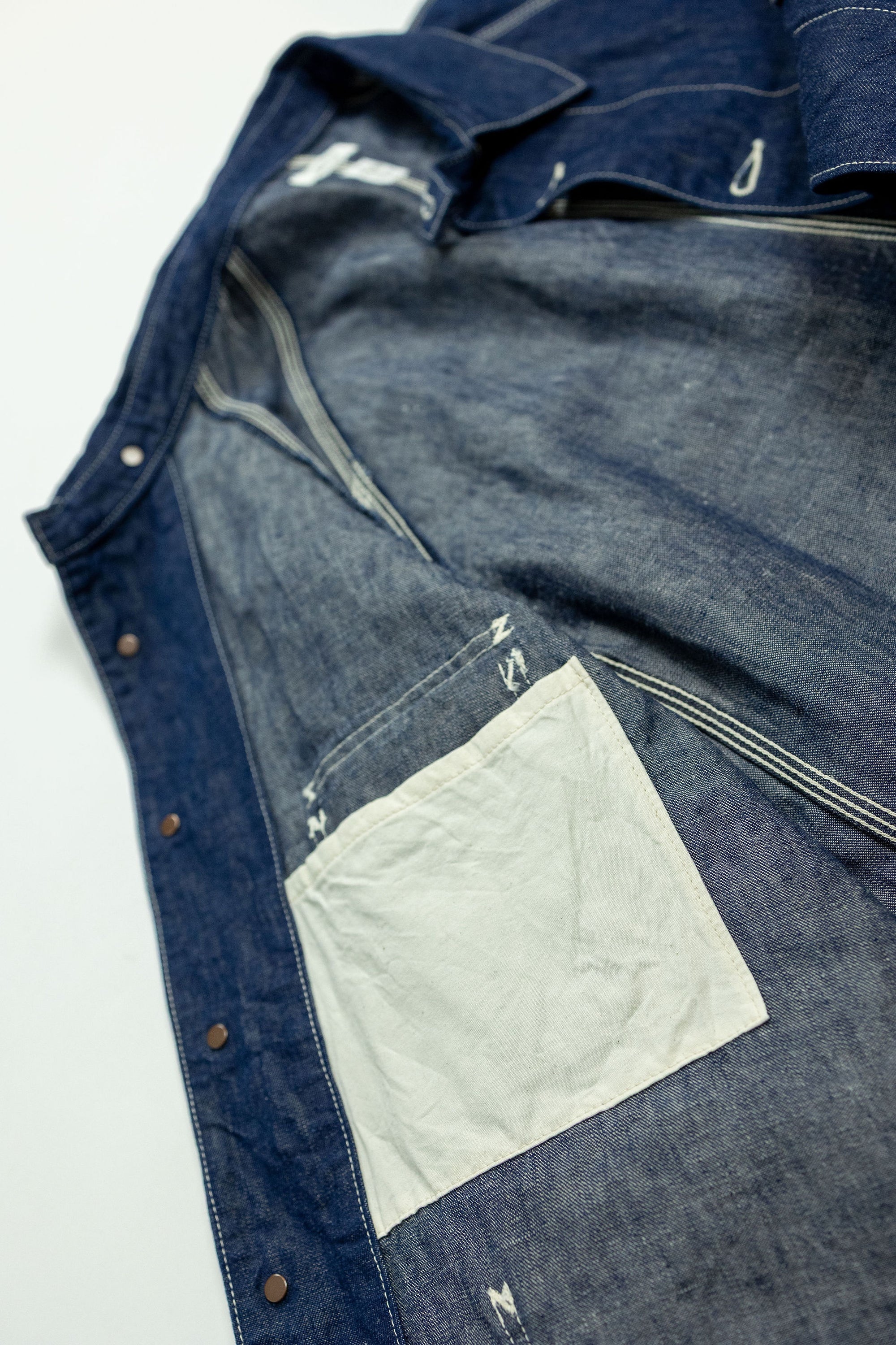 Seuvas C/L Denim Raglan Coverall -  Indigo