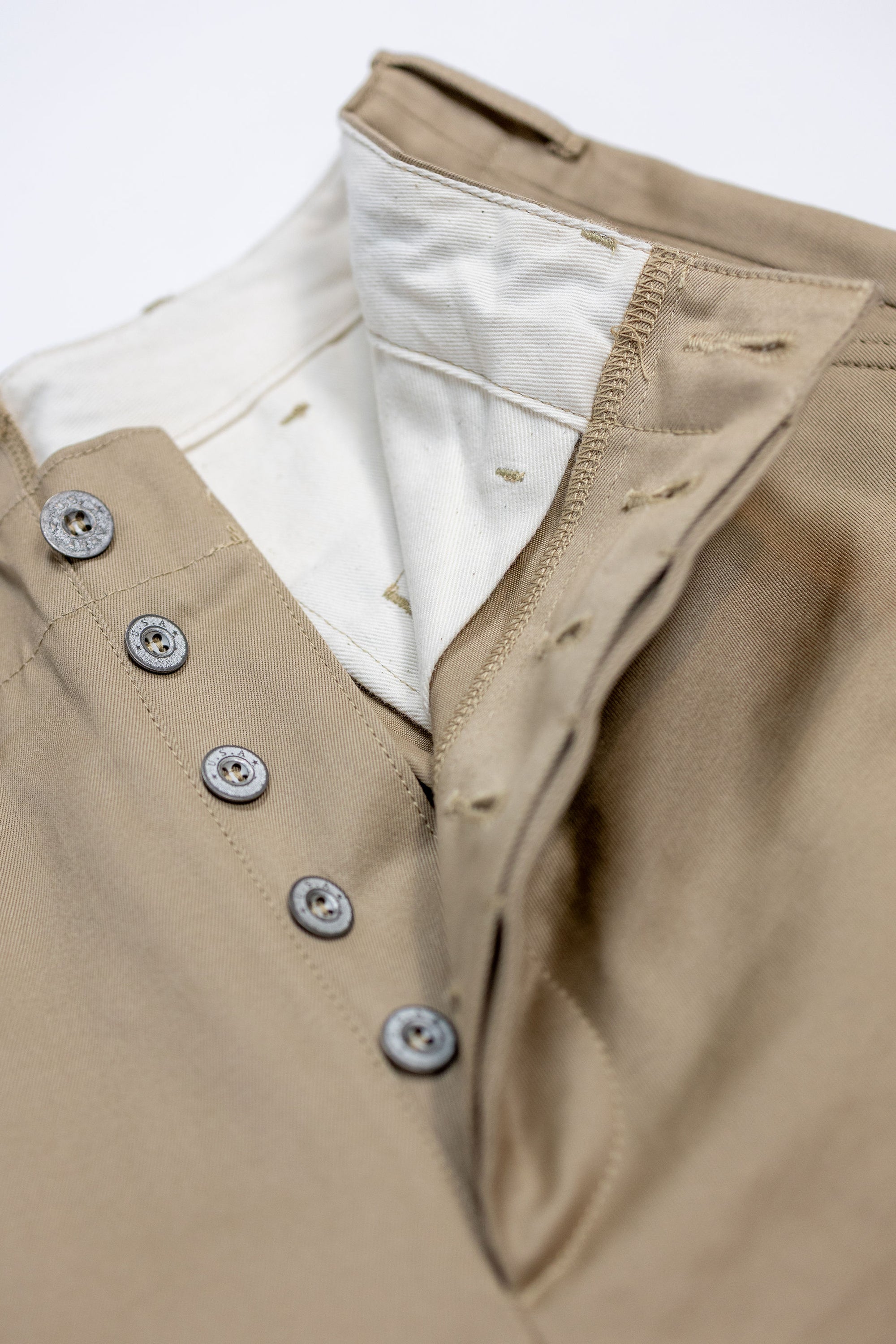 Buzz Rickson's M43035 Early Military Chinos 1945 Model (One Wash) - Beige