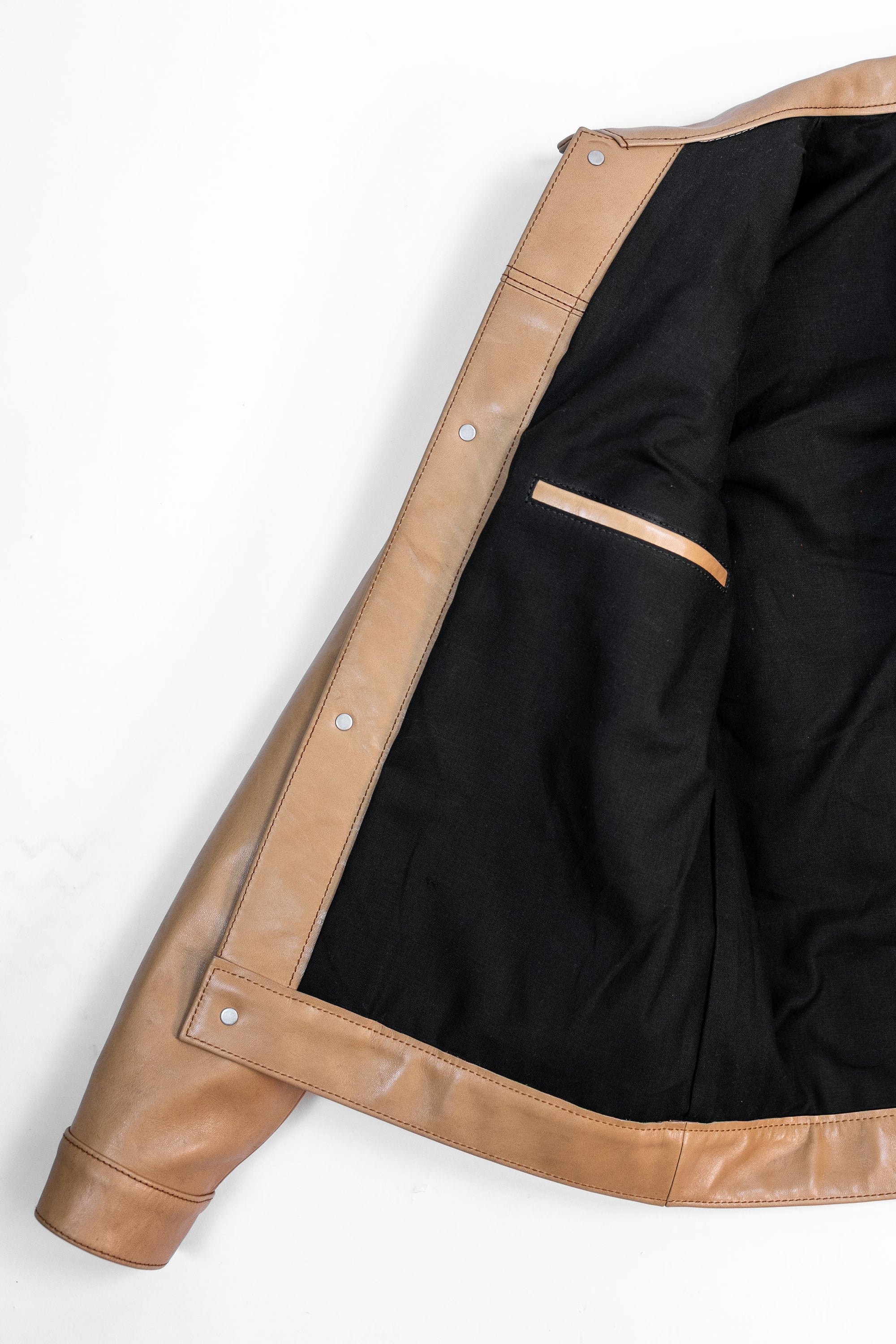 Y'2 KB-140-T Kakishibu Persimmon Tanned Horsehide - Type I Jacket