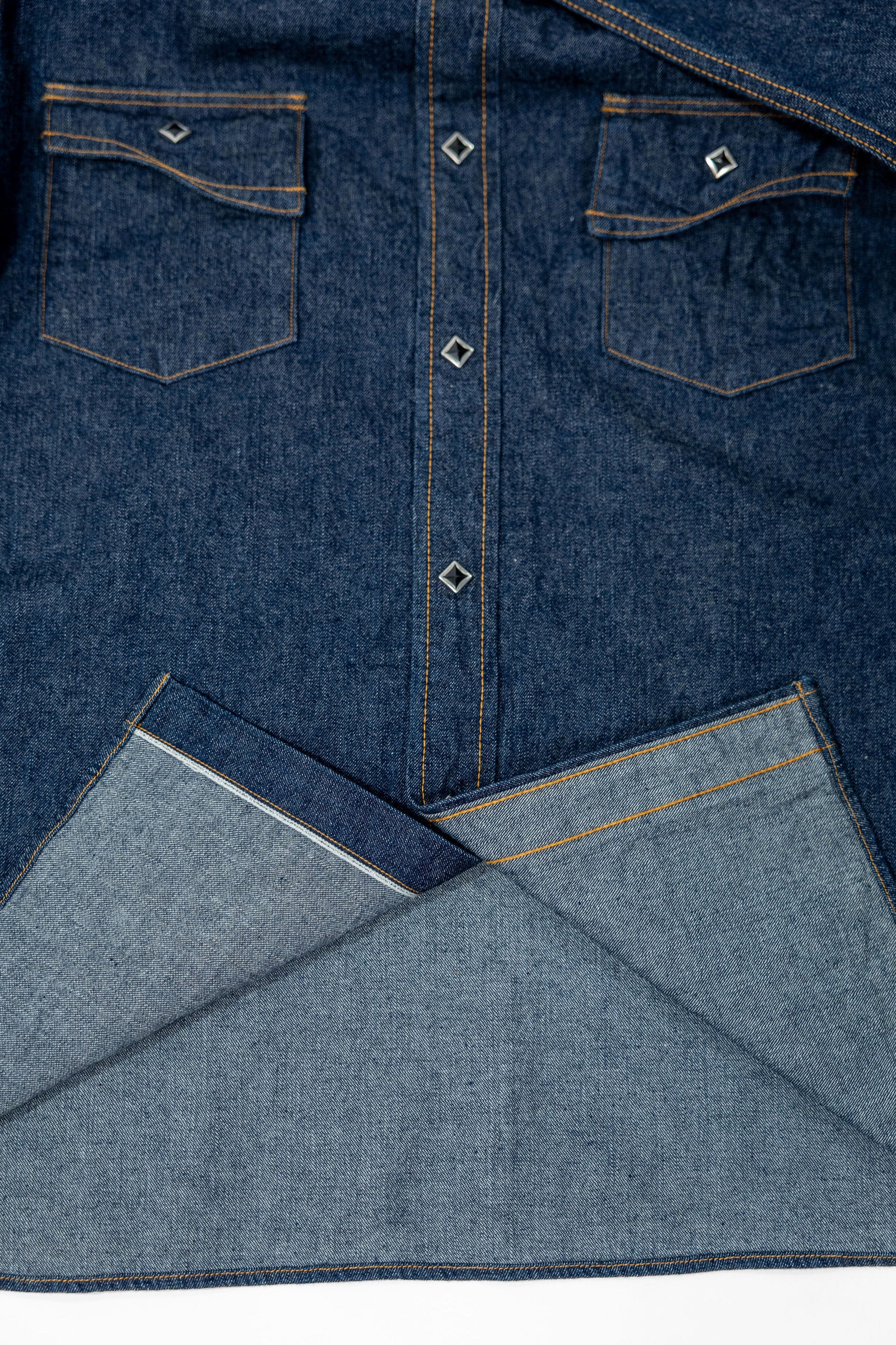 Samurai SWD-L02 10oz Western Shirt “Hisho” - Indigo