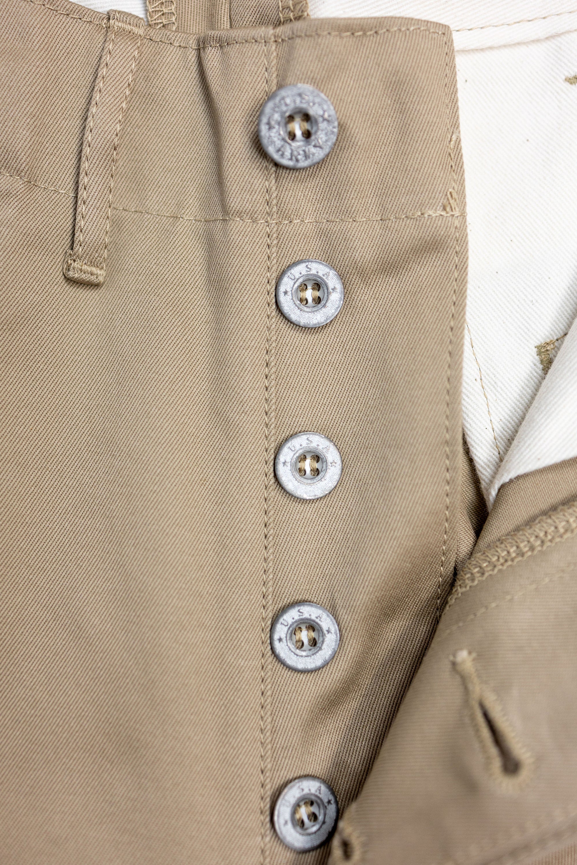 Buzz Rickson's M43035 Early Military Chinos 1945 Model (One Wash) - Beige
