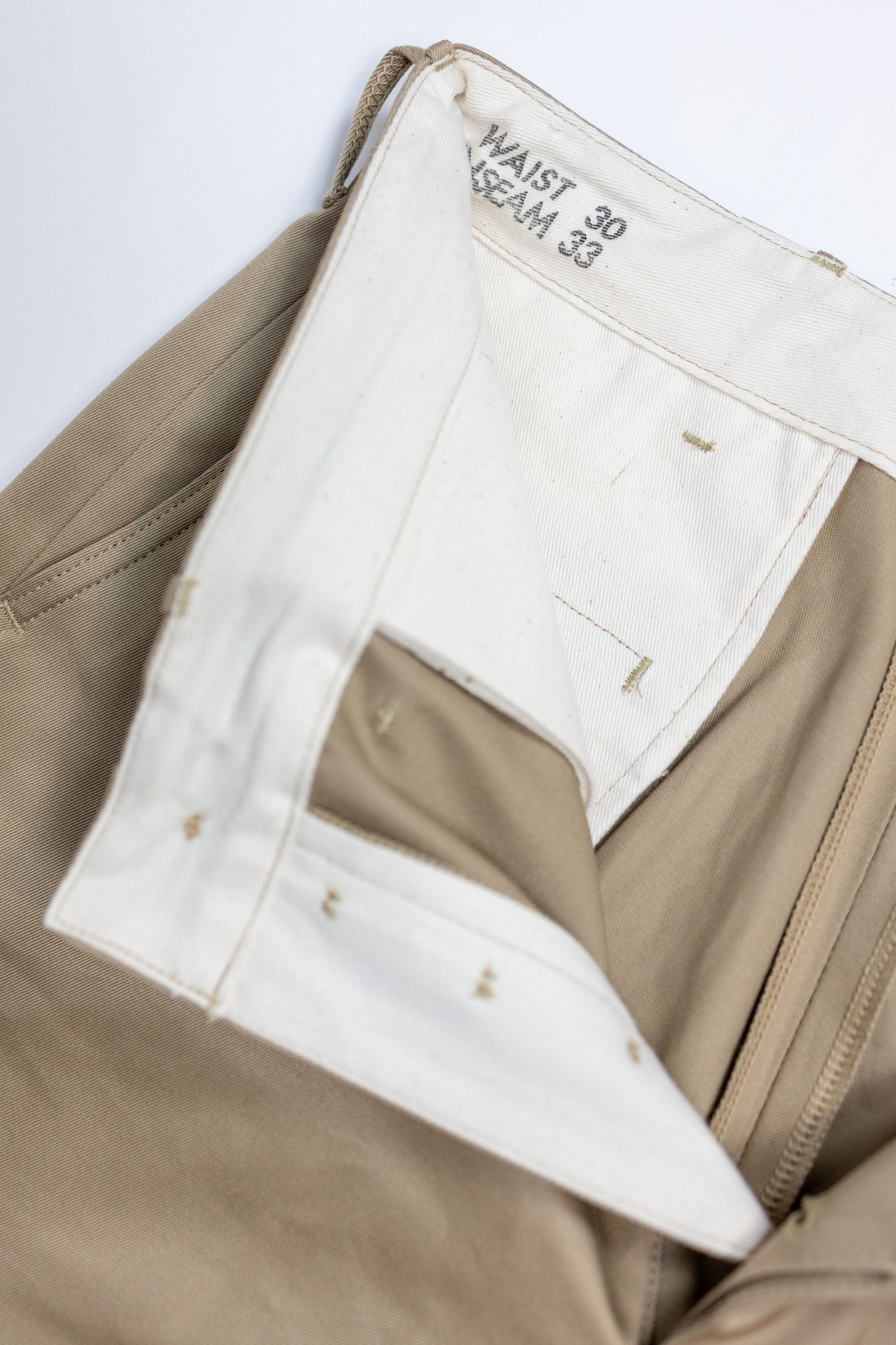 Buzz Rickson's M43035 Early Military Chinos 1945 Model (One Wash) - Beige