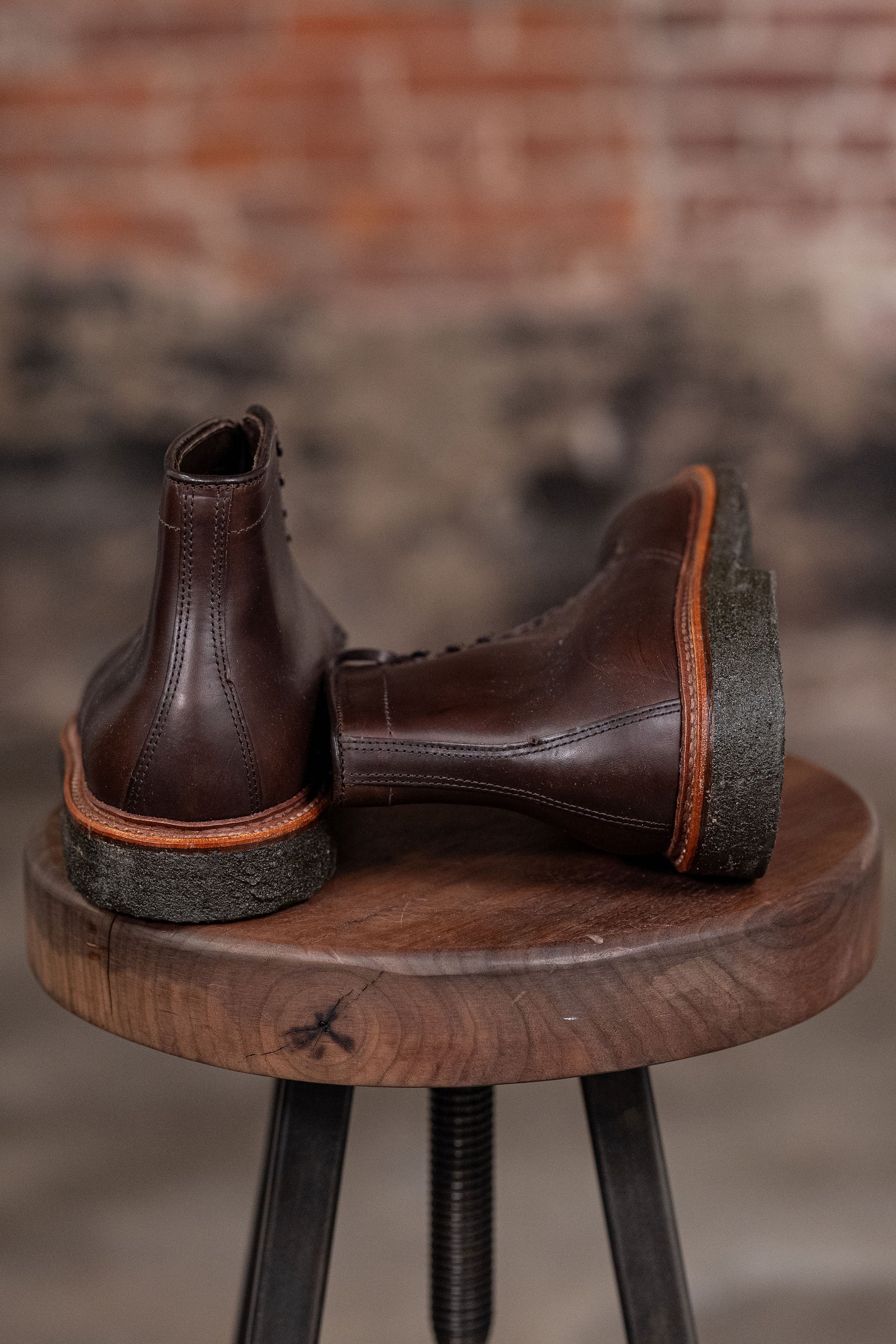 Alden 86062H Plain Toe Boot - Brown Chromexcel