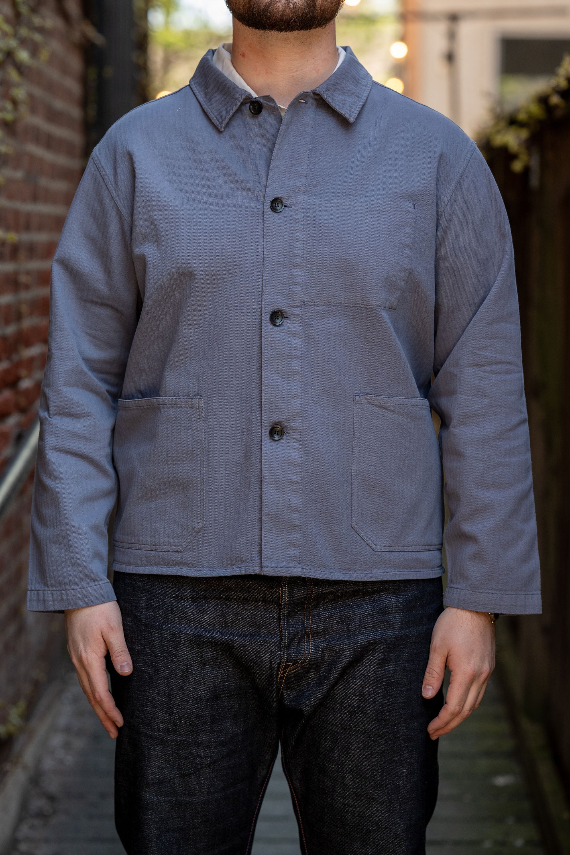 Knickerbocker French Vintage HBT Overshirt - Country Blue