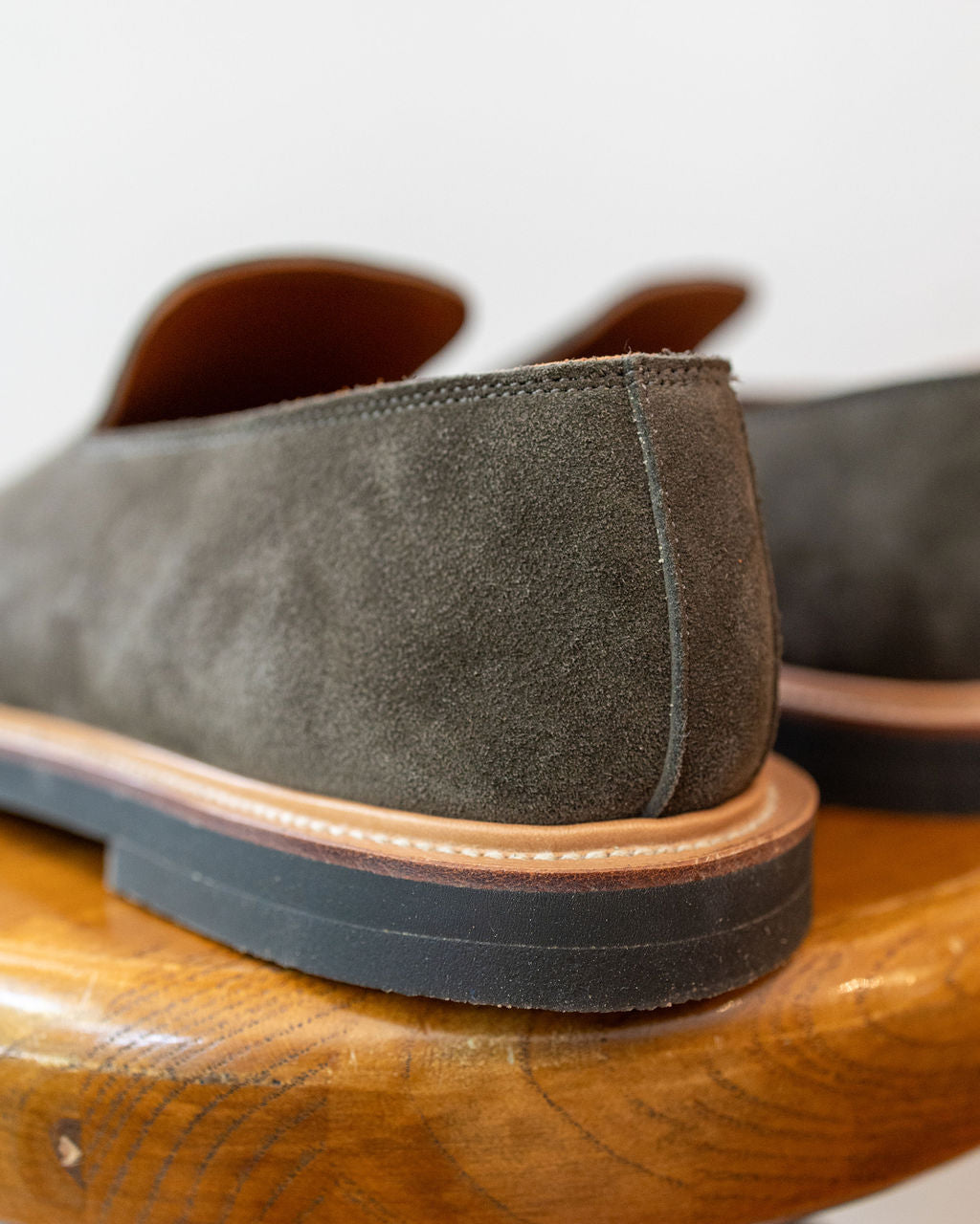 Viberg Slipper - Earth Janus Calf Suede