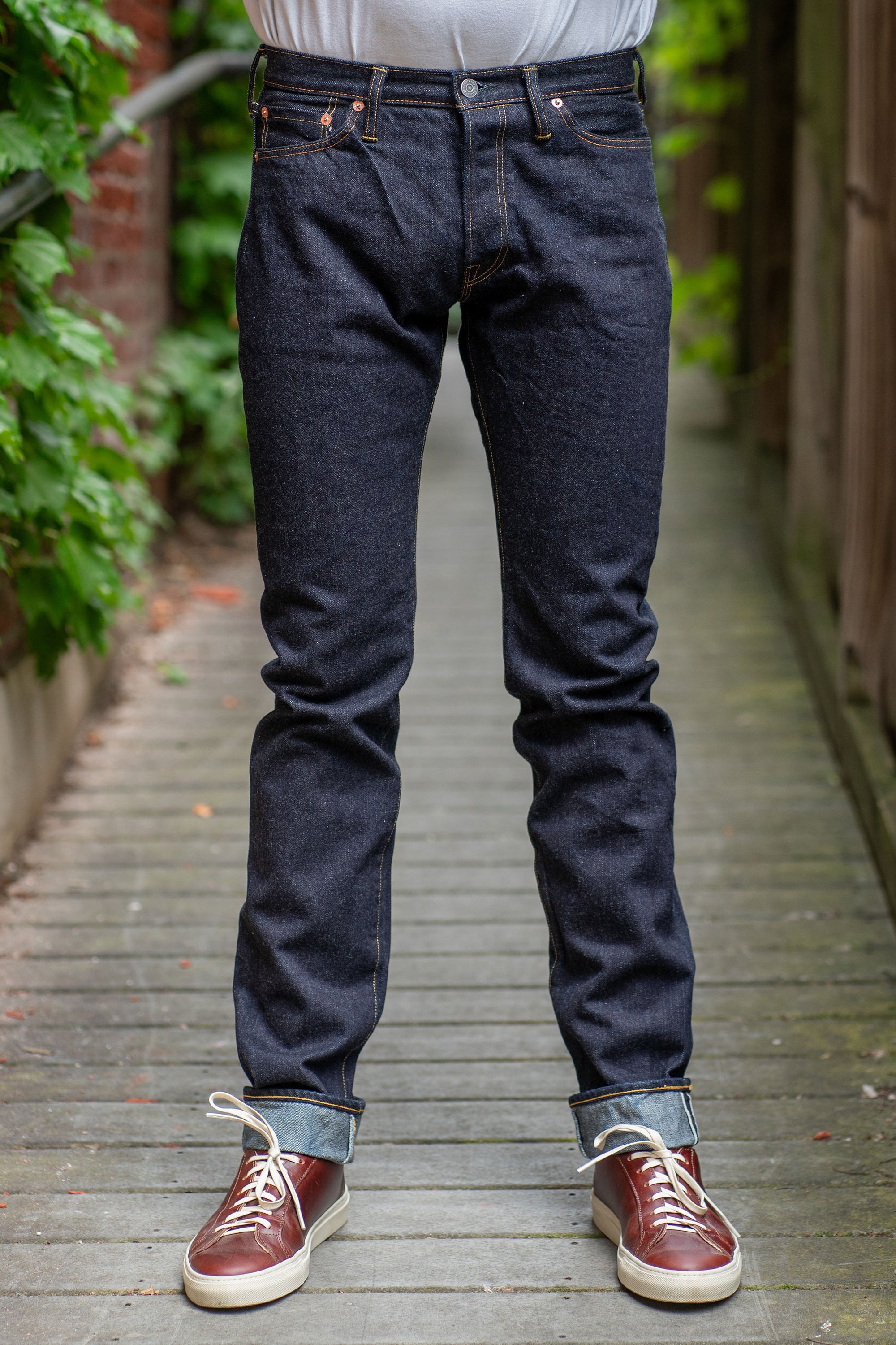 The Flat Head FN-3002 Slim Tapered - 14.5oz Selvedge Denim (One Washed)