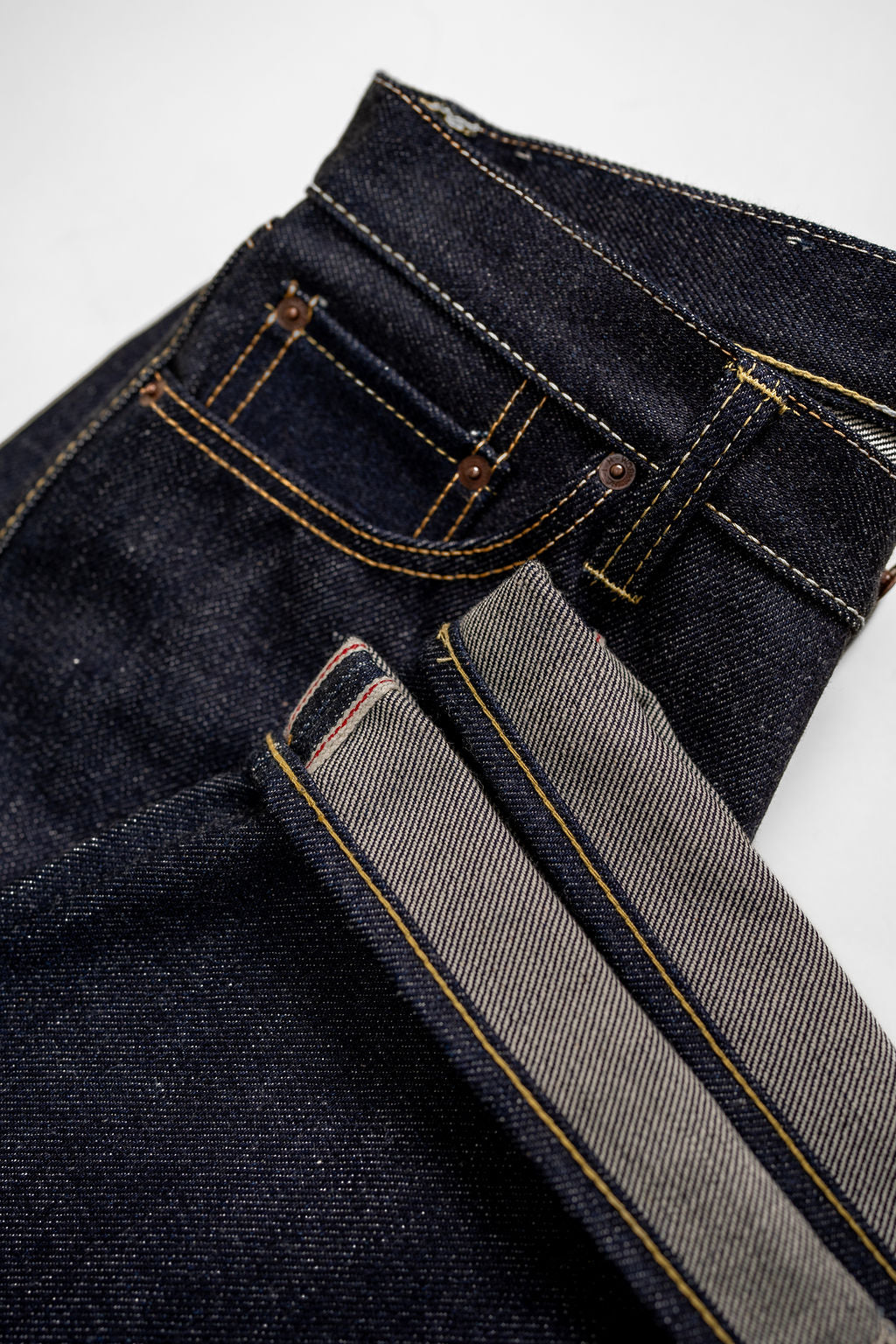 Iron Heart IH-634S-UHR 21/23oz Raw Selvedge Denim Straight Cut Jeans - Indigo