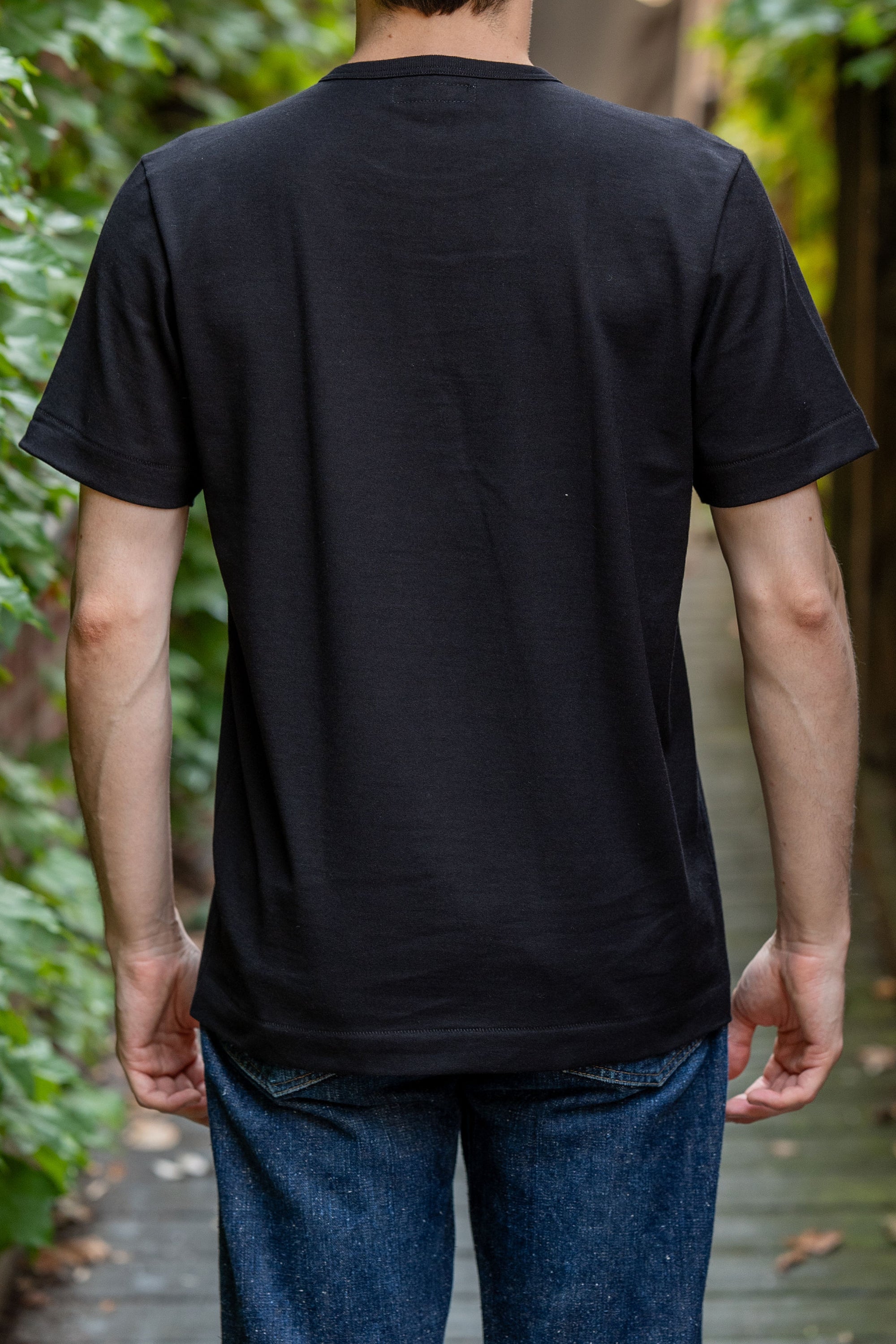Merz b. Schwanen 2M15 Vintage Machine Refined Classic Fit T-Shirt - Deep Black