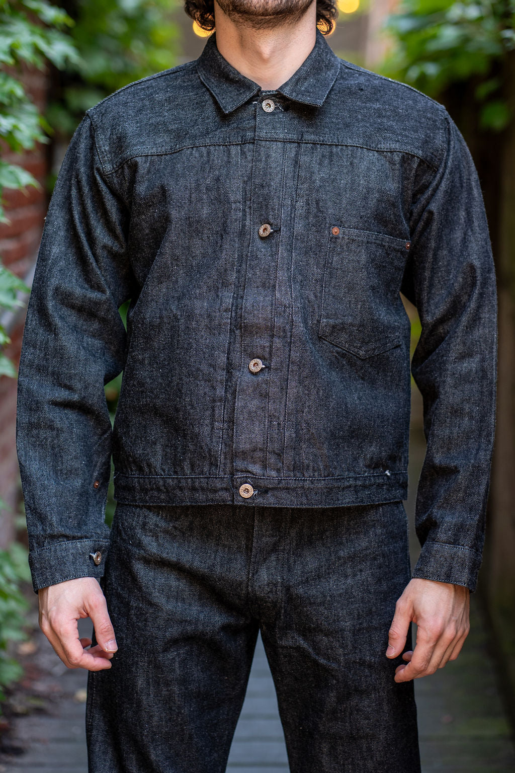 Buzz Rickson WWII Model 13.6oz Denim Jacket - Black
