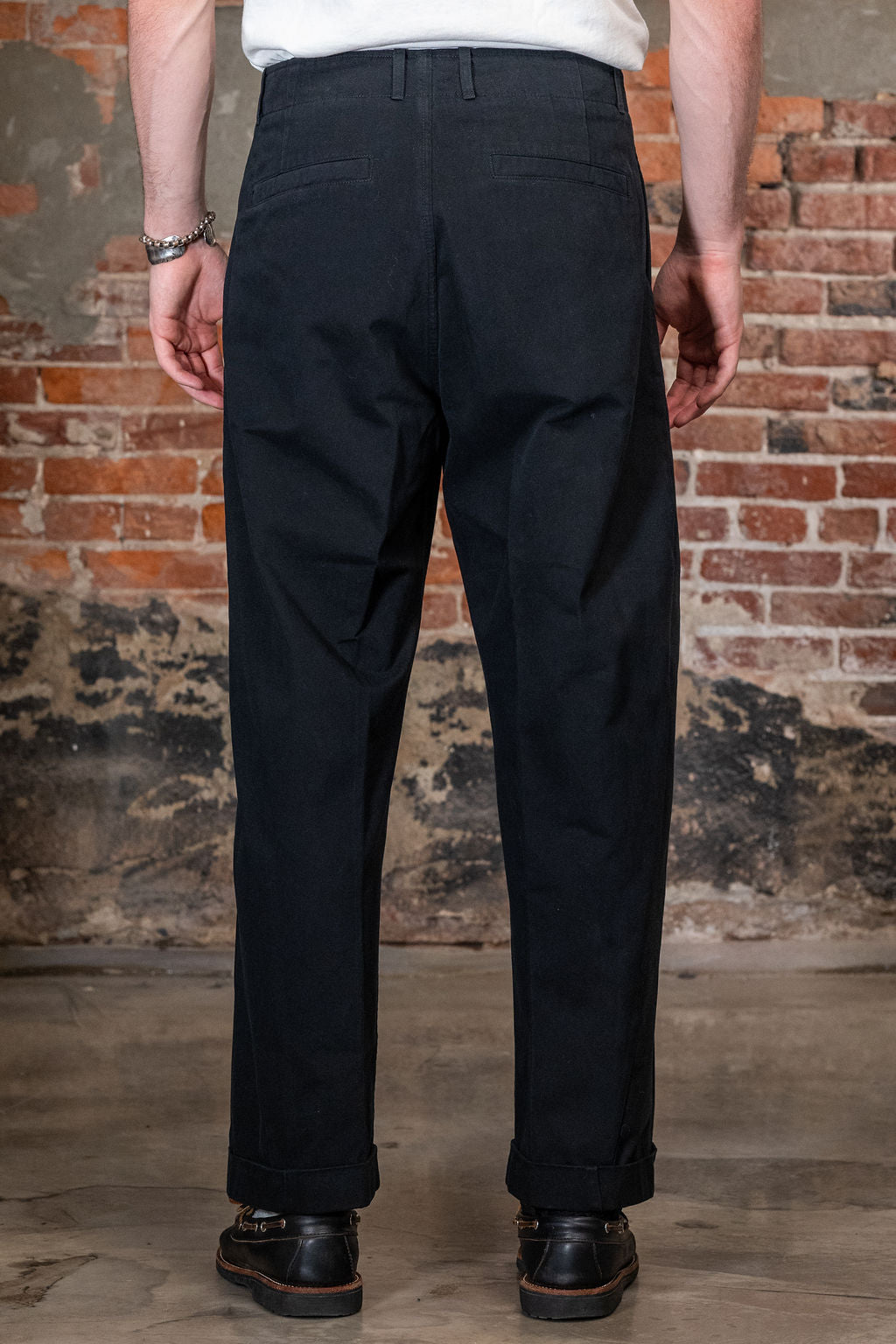 Hansen Garments Bobby Wide Pleated Trousers - Black