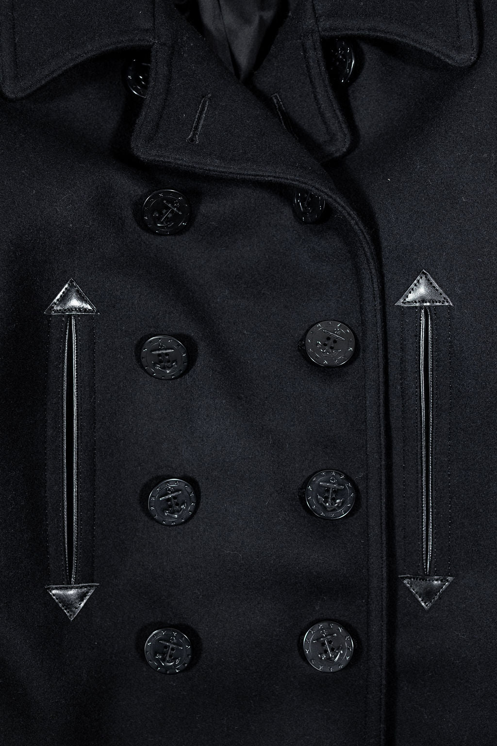 Buzz Rickson's BR12394 William Gibson Collection Type Black Pea Coat