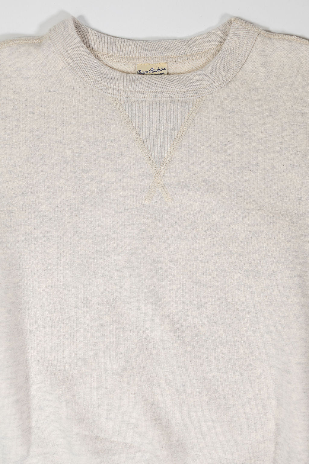 Buzz Rickson's BR65622 Set-in Crew Neck Sweatshirt - Oatmeal