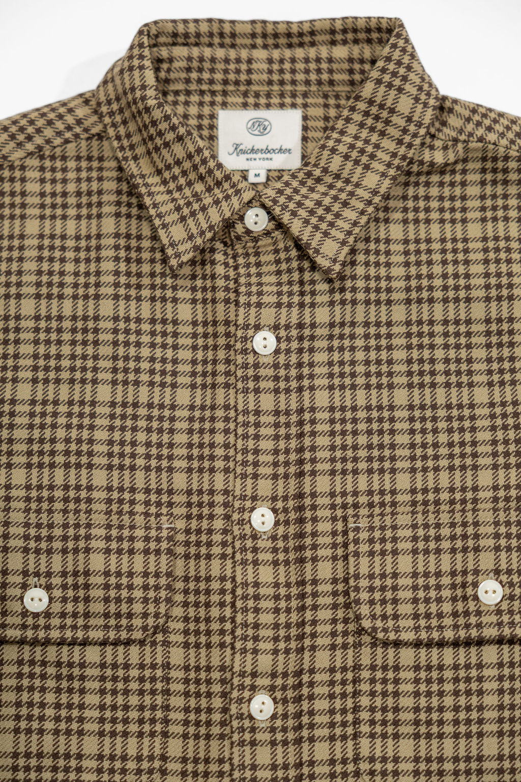 Knickerbocker Brother Flannel - Mint & Brown Plaid