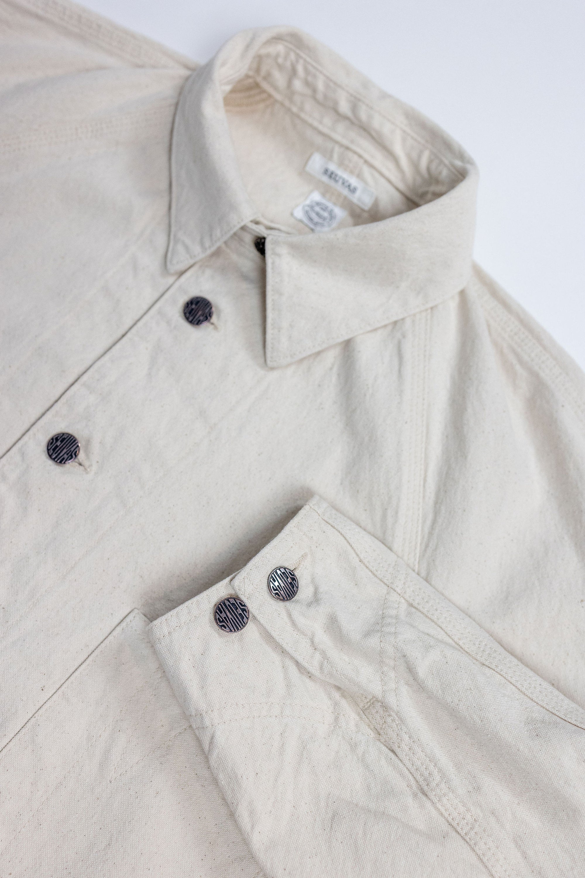 Seuvas 10oz Canvas Raglan Coverall - Natural