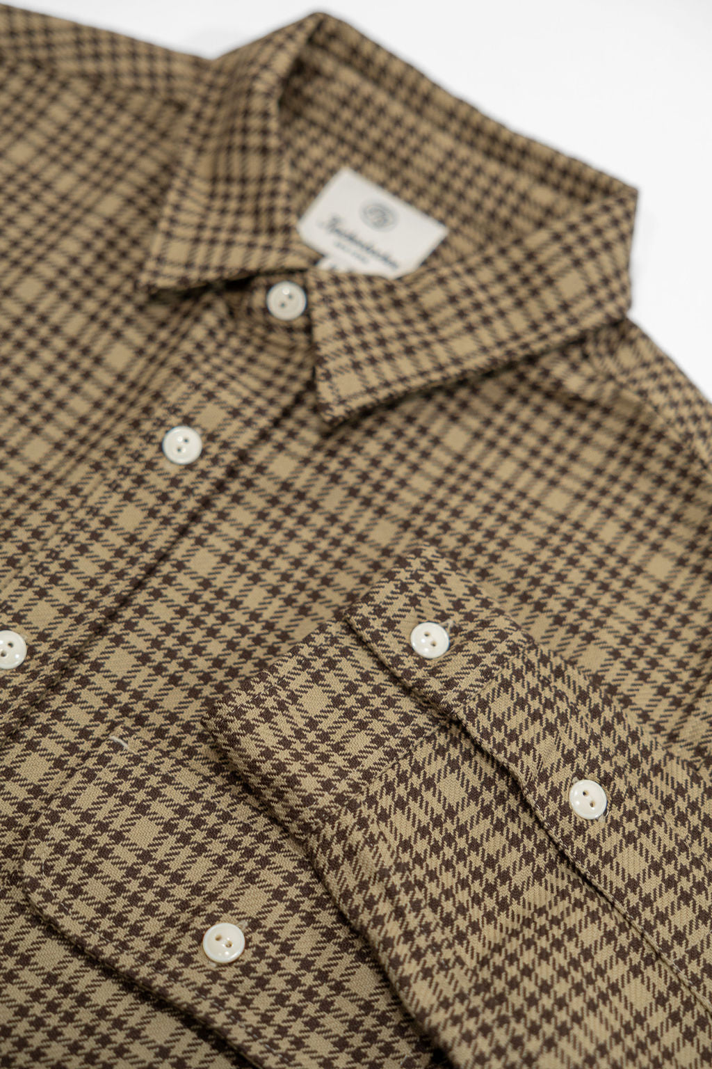 Knickerbocker Brother Flannel - Mint & Brown Plaid