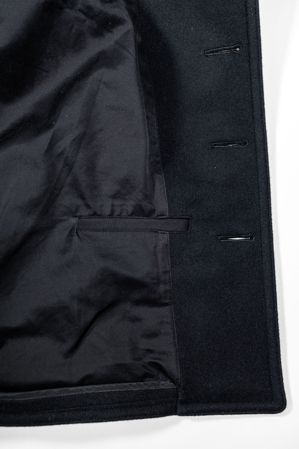 Buzz Rickson's BR12394 William Gibson Collection Type Black Pea Coat