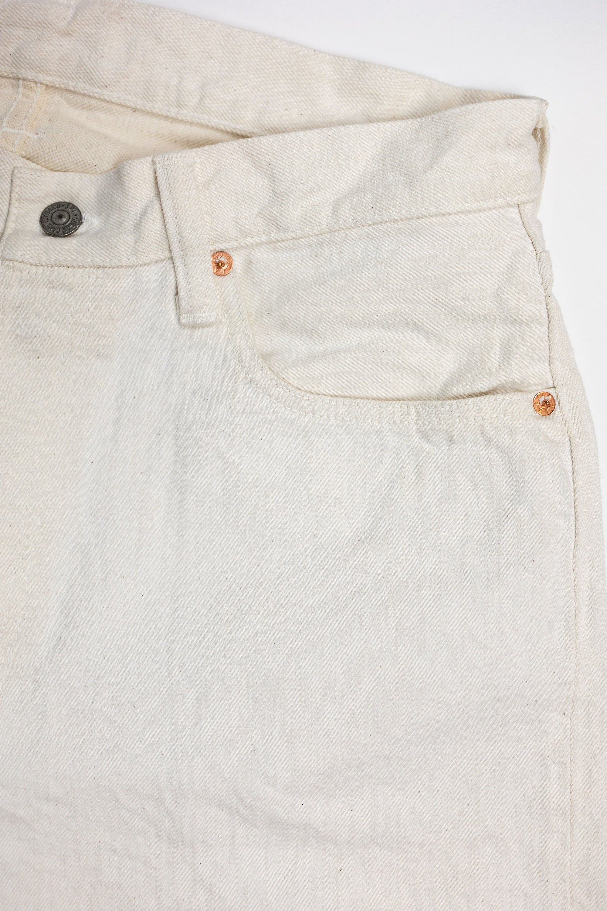Sugar Cane 1947 Straight Leg - 13oz White Denim