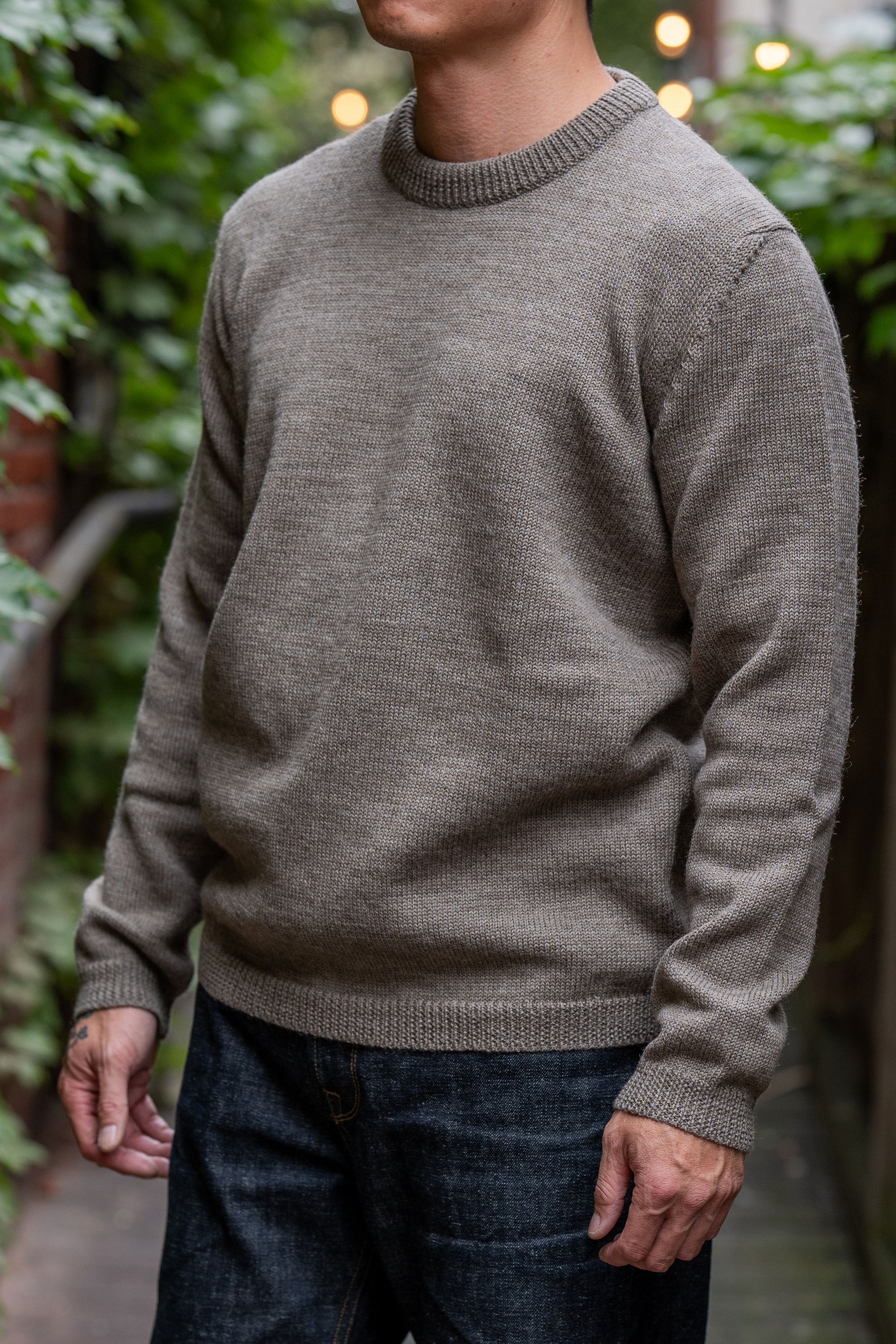 Hansen Garments Eske Crew Neck Sweater - Natural