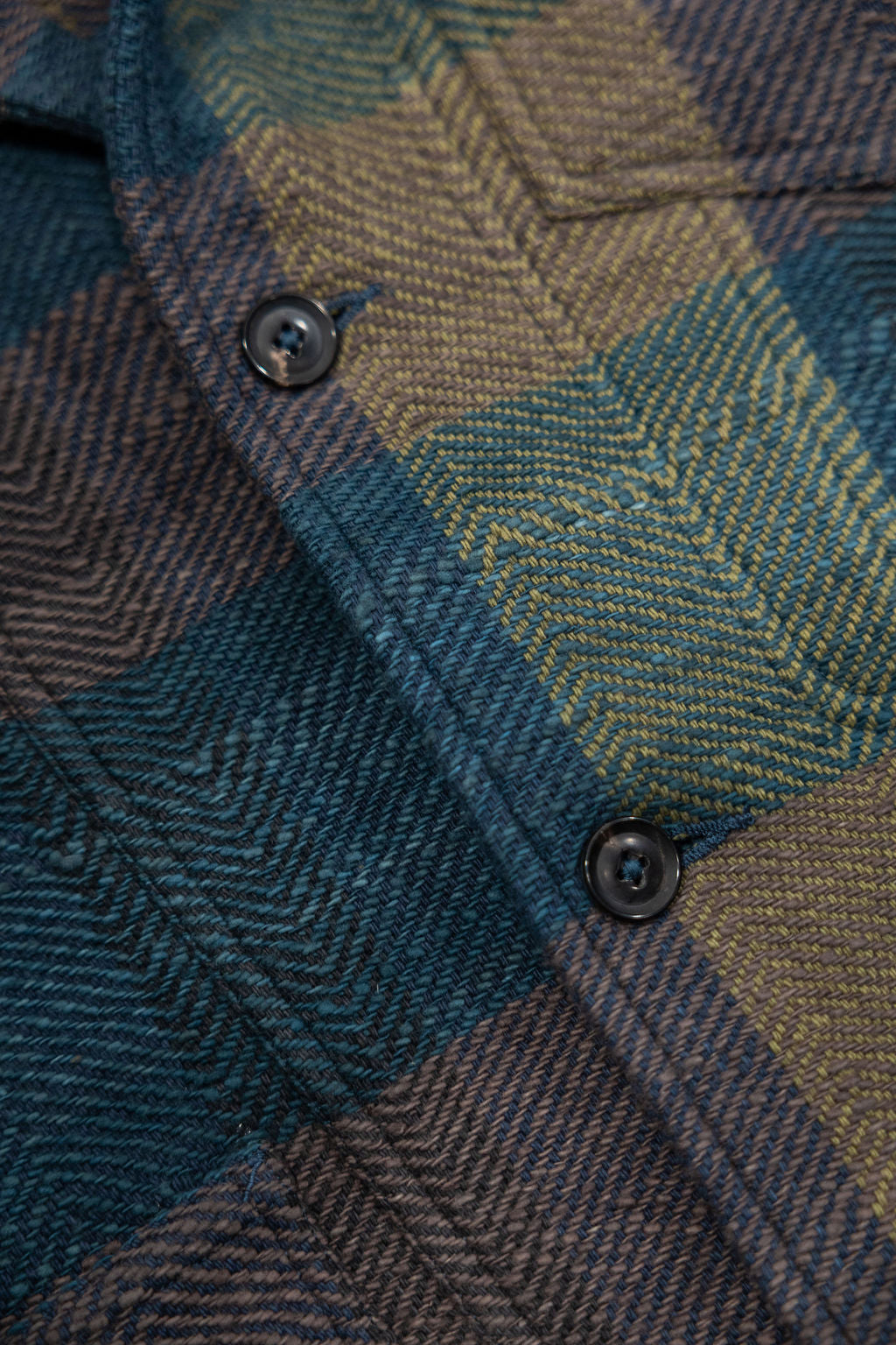 Indi + Ash Study Jacket - Handspun Herringbone Blanket Plaid