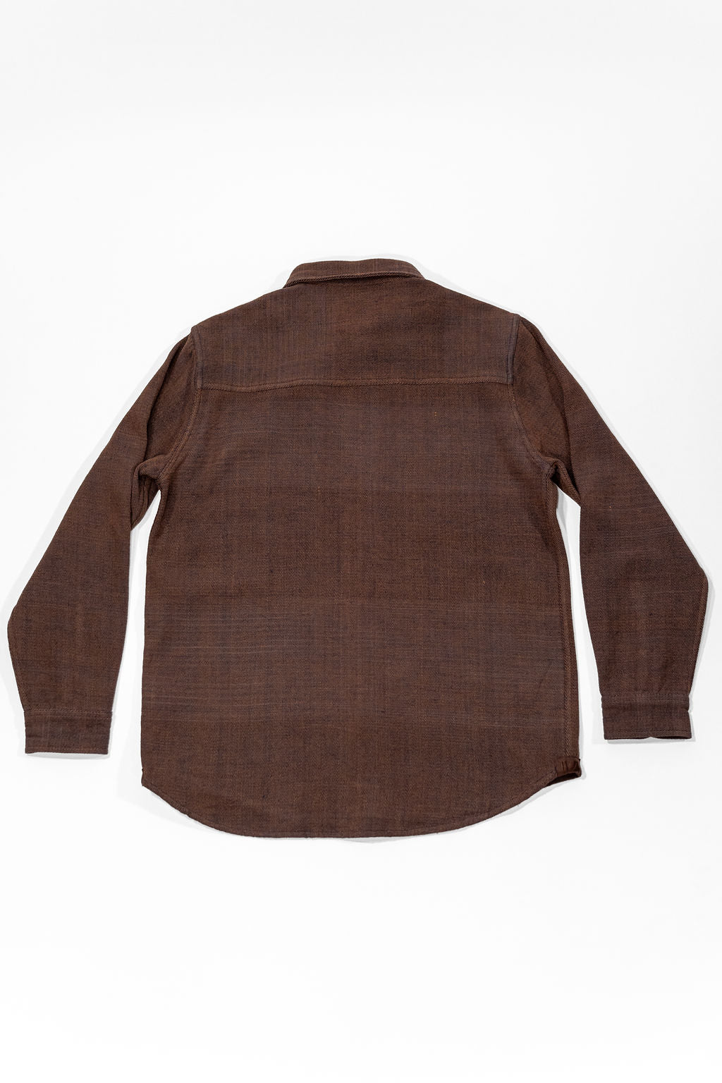 Indi + Ash Ames Workshirt - Coyote/Indigo Handwoven Denim