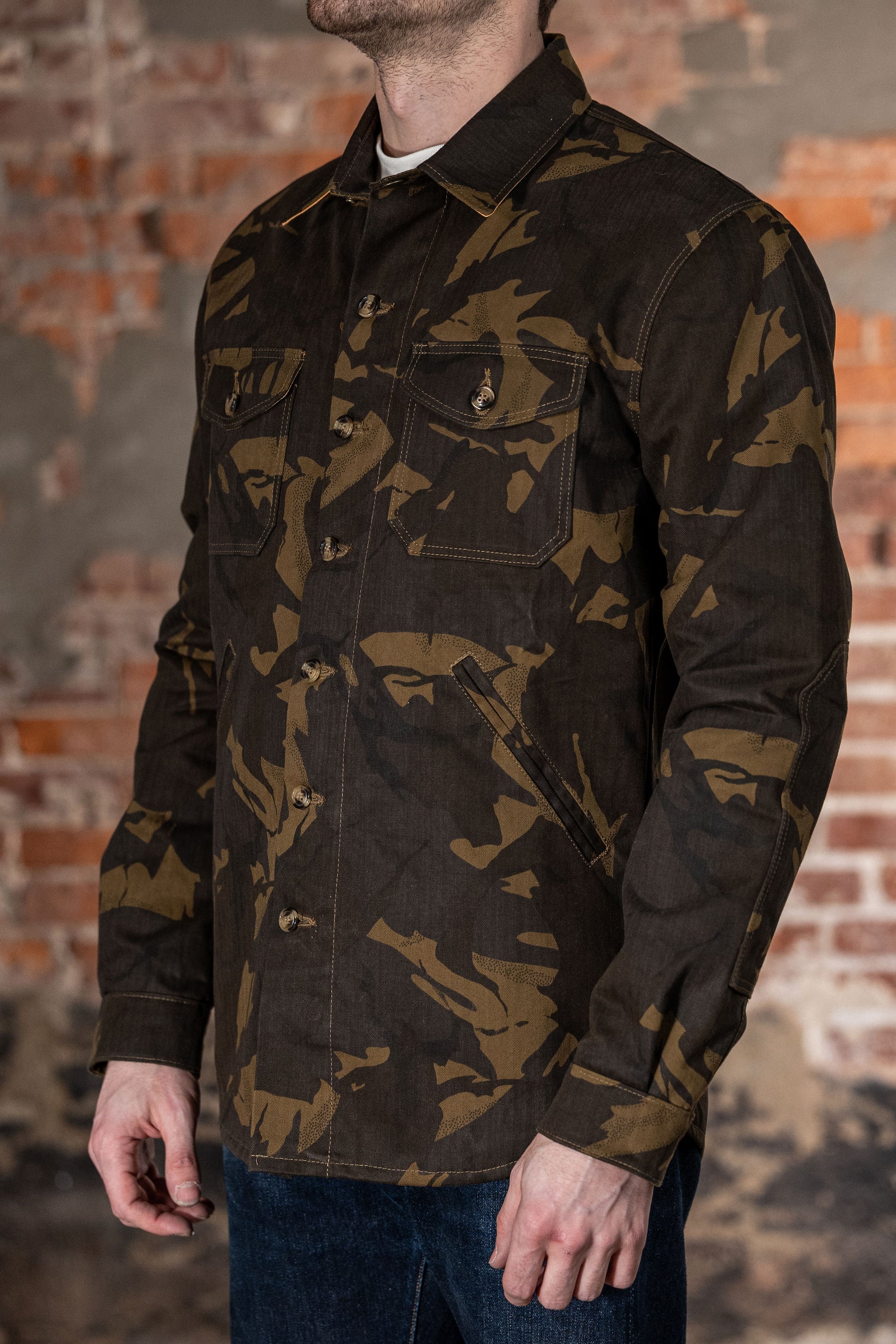 Dehen 1920 Waxed Cotton Crissman - Darkwood Camo Dry Waxed Cotton
