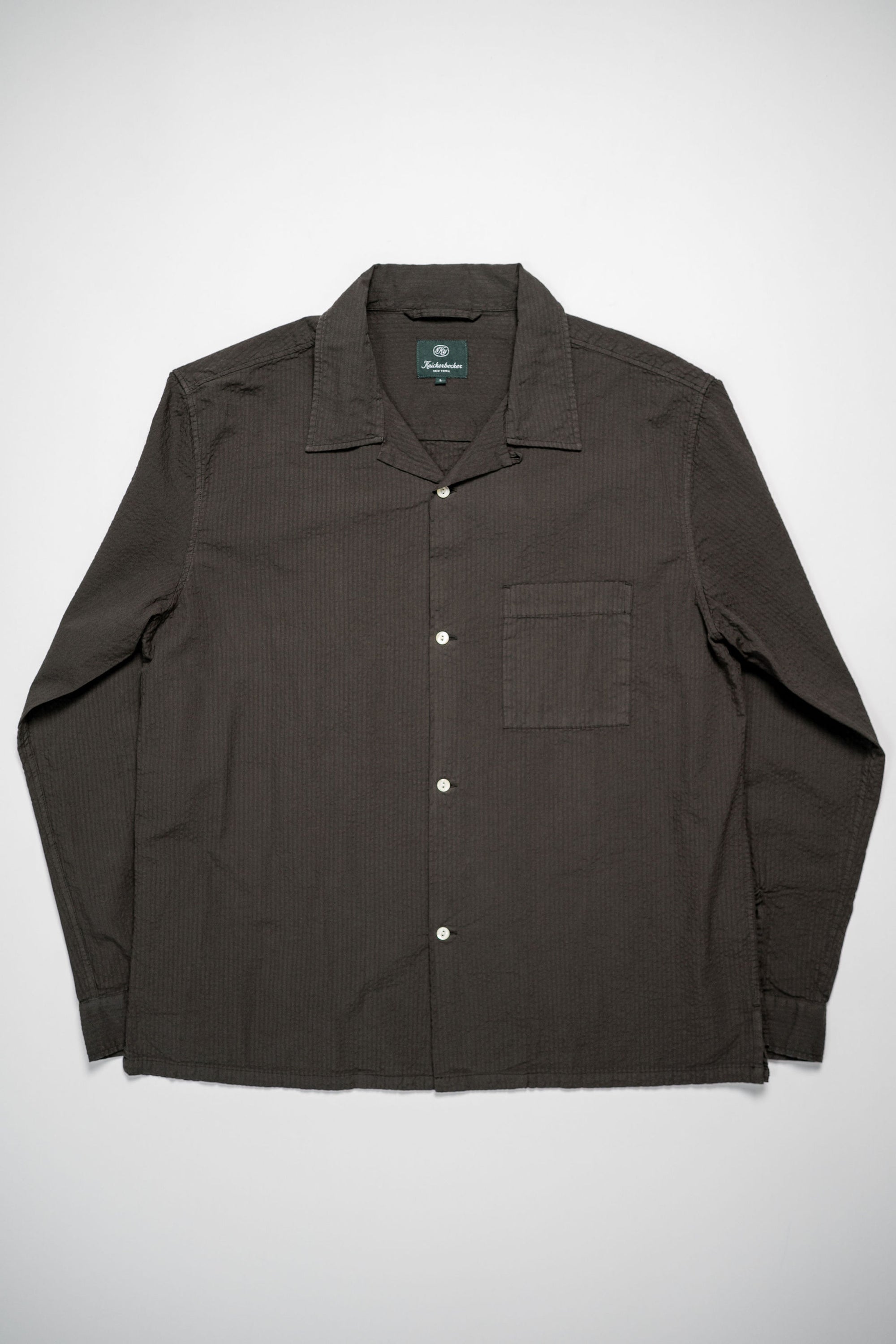 Knickerbocker Fulton Seersucker Shirt - Brown