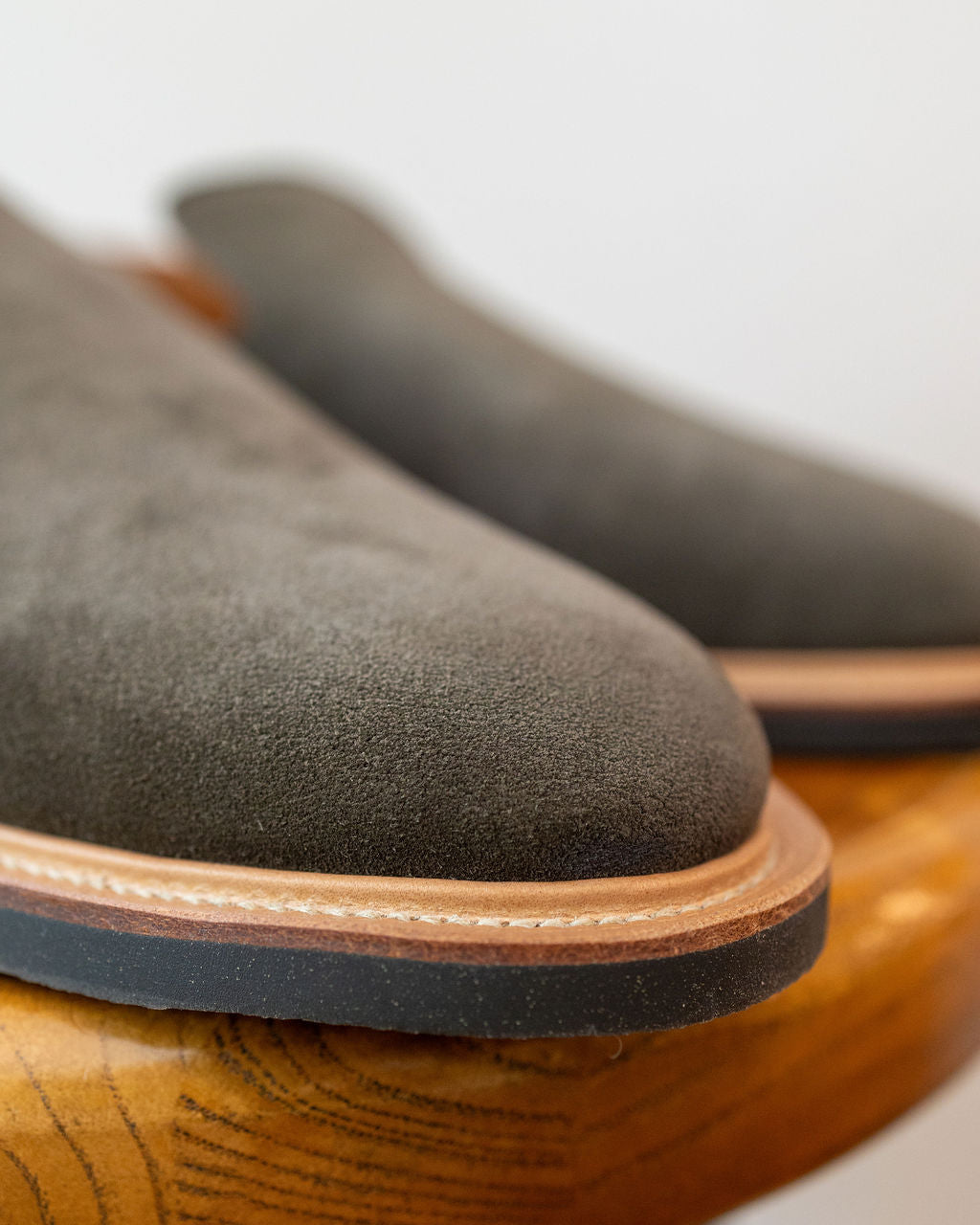 Viberg Slipper - Earth Janus Calf Suede