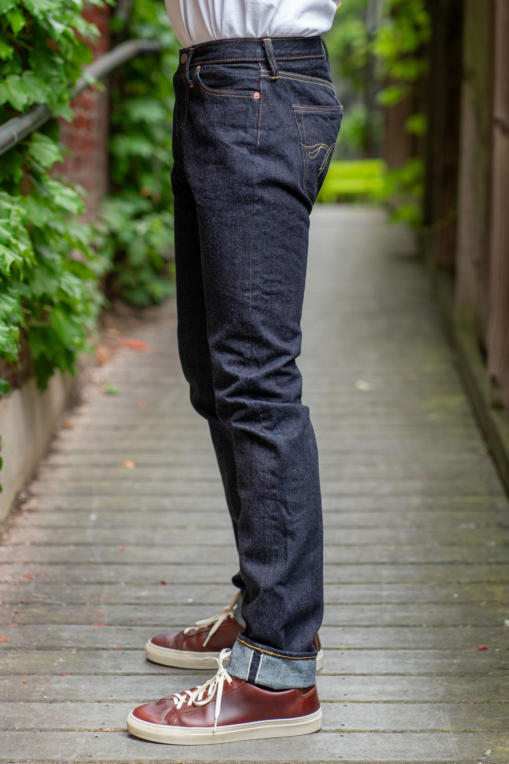 The Flat Head FN-3002 Slim Tapered - 14.5oz Selvedge Denim (One Washed)