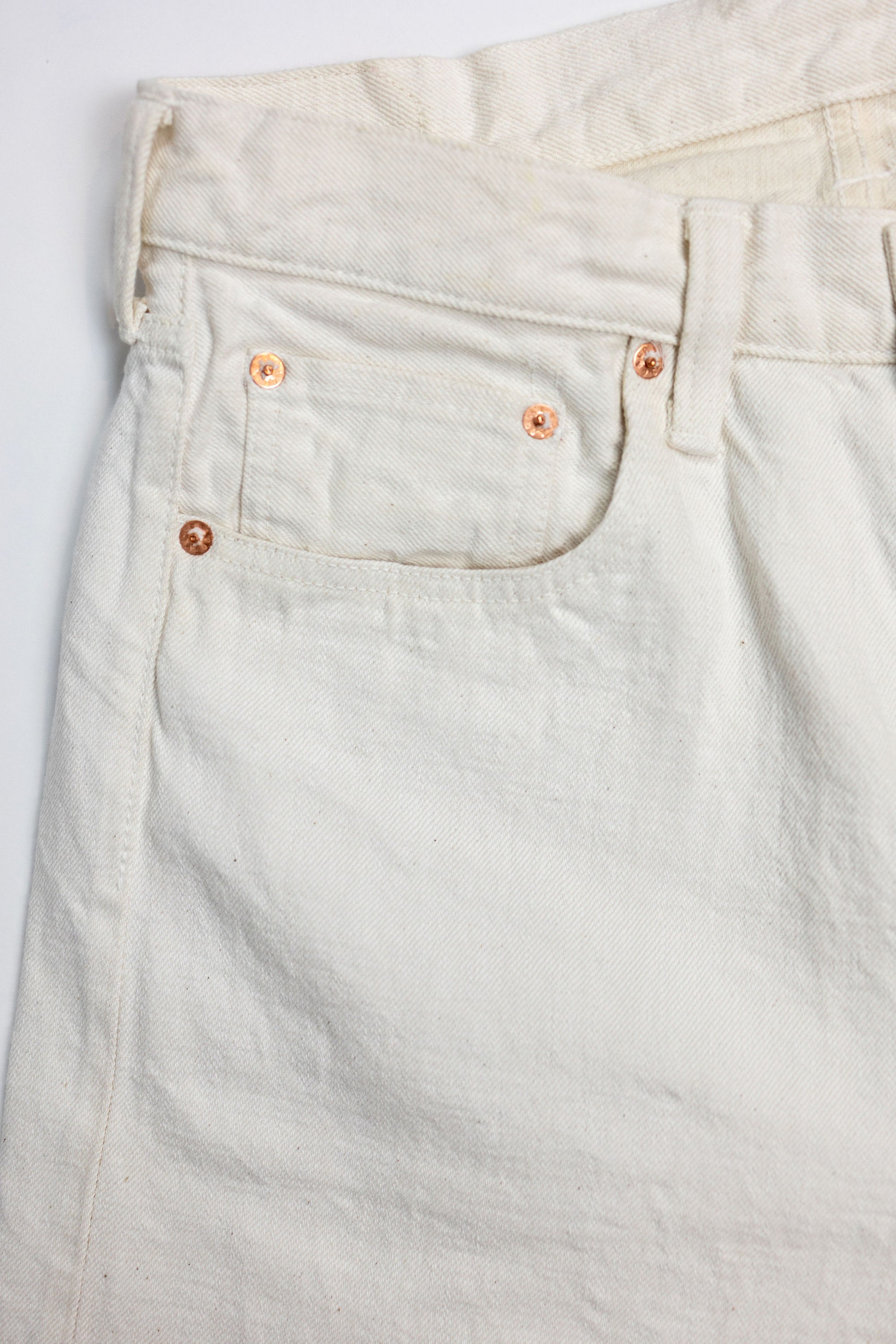 Sugar Cane 1947 Straight Leg - 13oz White Denim