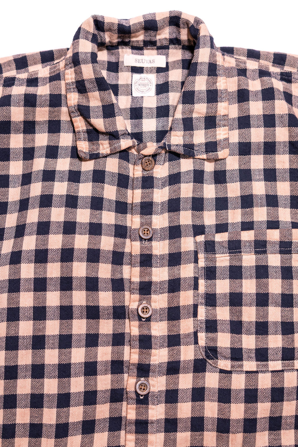 Seuvas Plaid Comfy Shirt - Light Brown