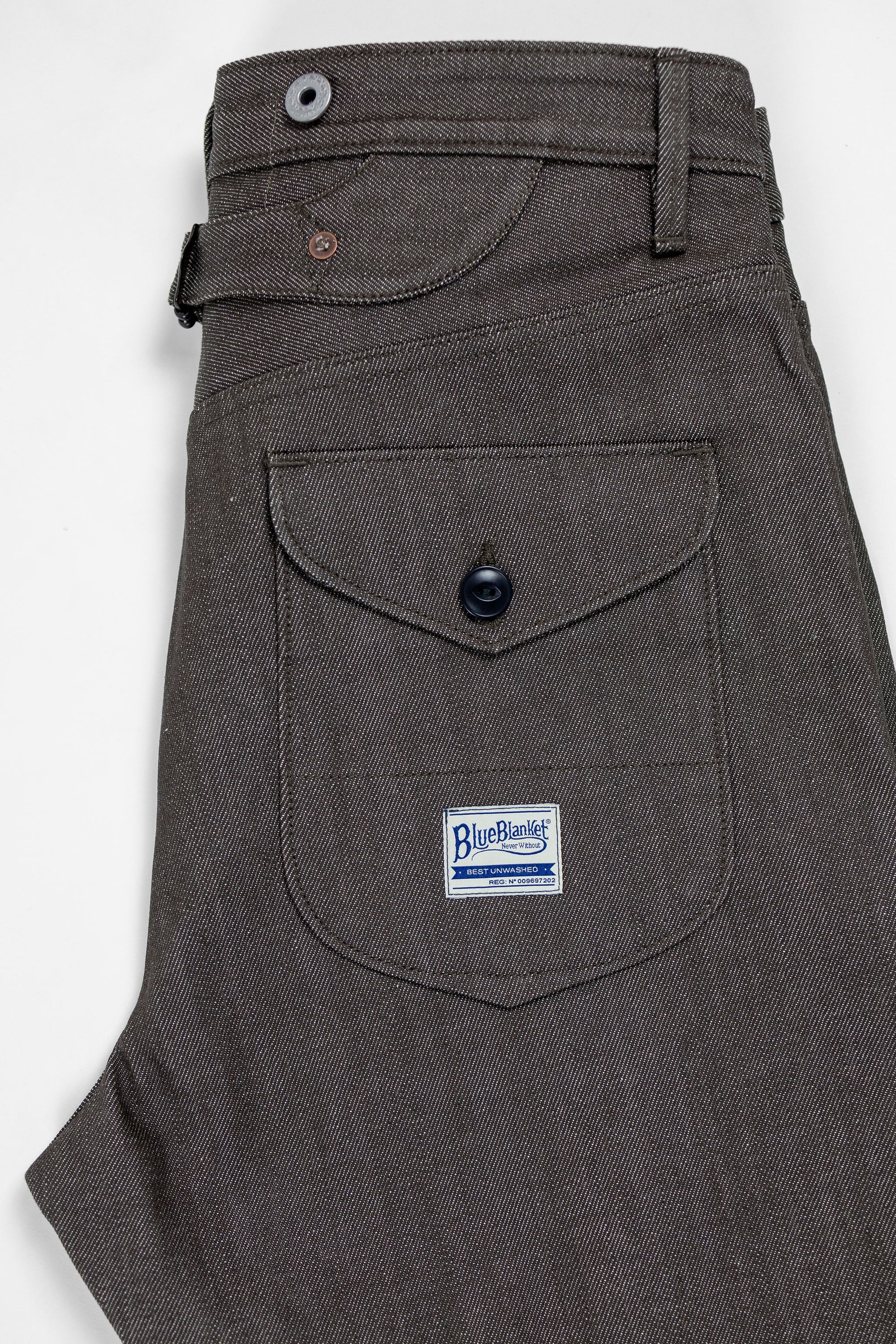 Blue Blanket P08 IT66 Waist Overall - Italian Brown Denim