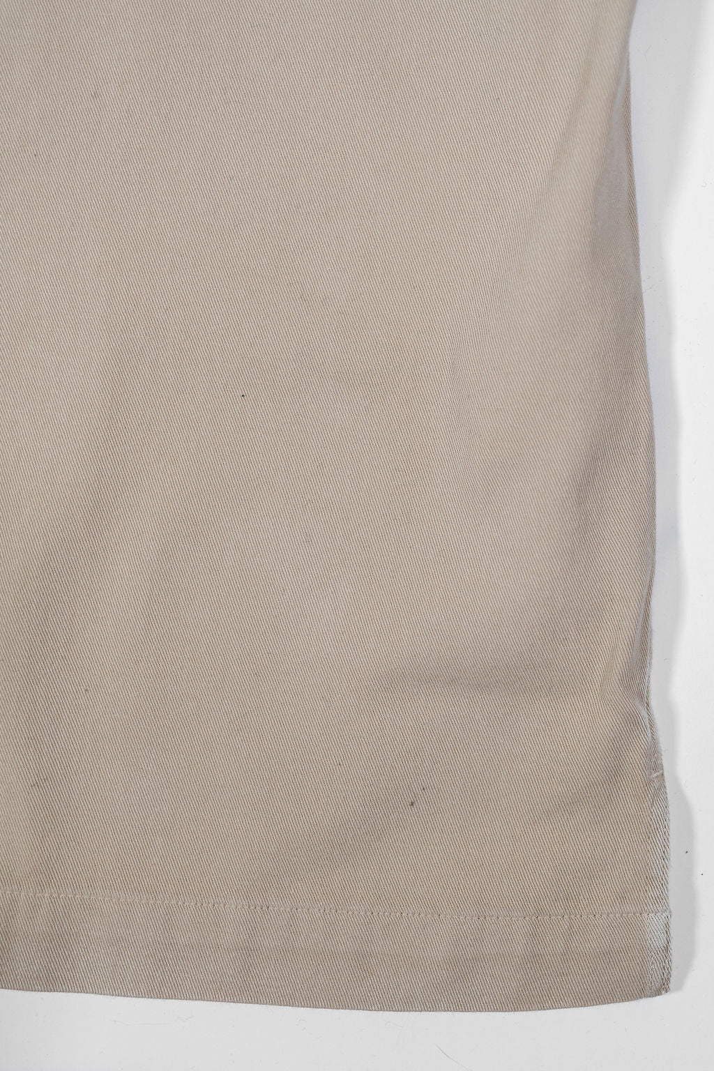 Merz b. Schwanen SHIRT06RT Worker's Cotton Twill Long Sleeve Shirt - Light Khaki